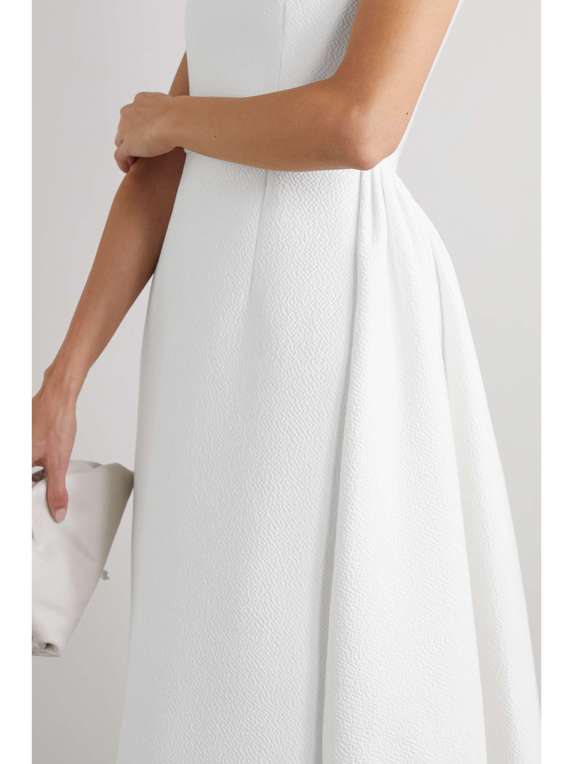 EMILIA WICKSTEAD Vittoria ruched cloqué gown
