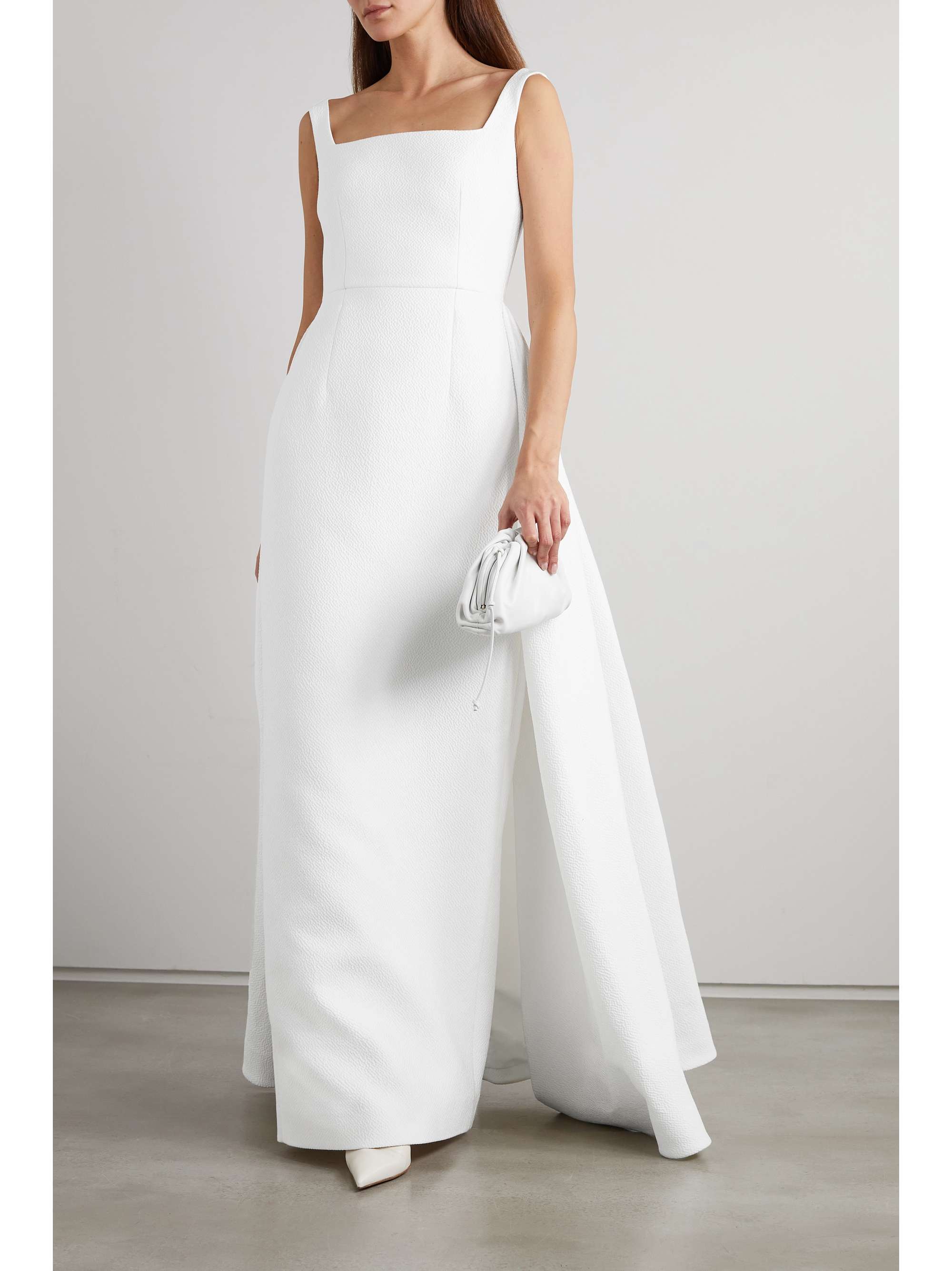 EMILIA WICKSTEAD Vittoria ruched cloqué gown
