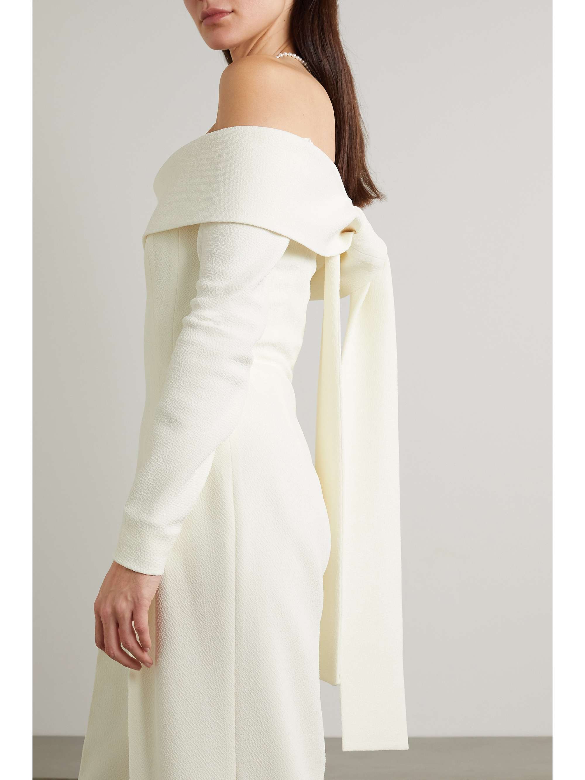 EMILIA WICKSTEAD Vesper off-the-shoulder crepe jumpsuit