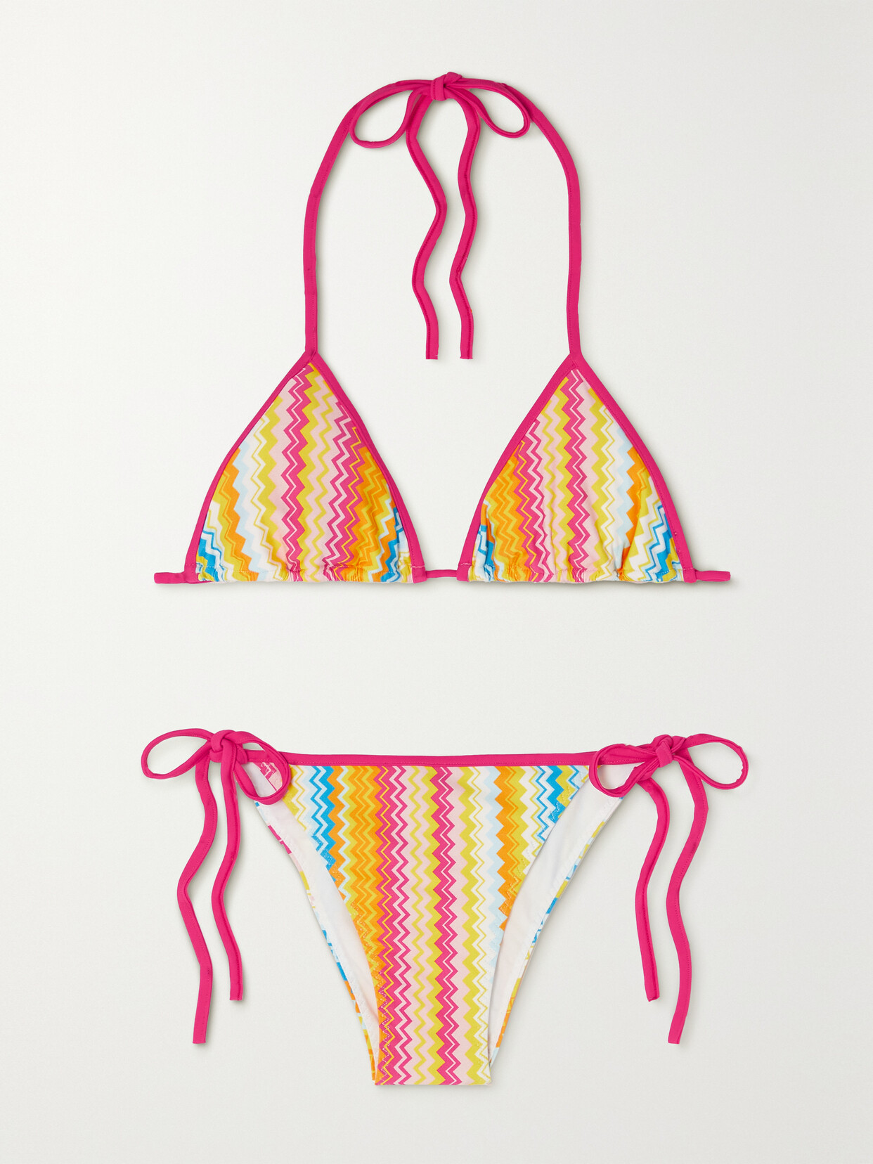 MISSONI MARE PRINTED HALTERNECK TRIANGLE BIKINI