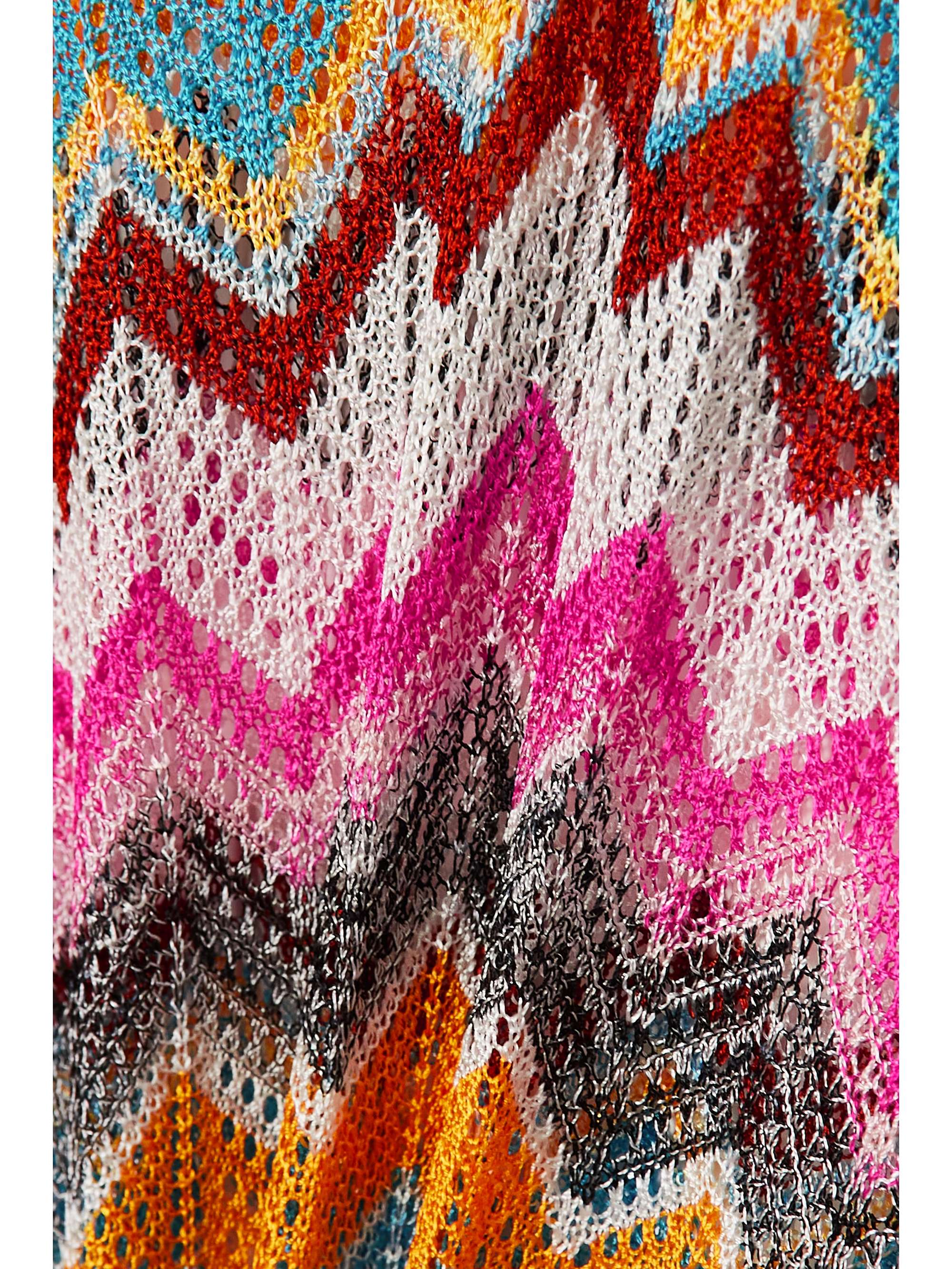 MISSONI Mare striped crochet-knit kaftan
