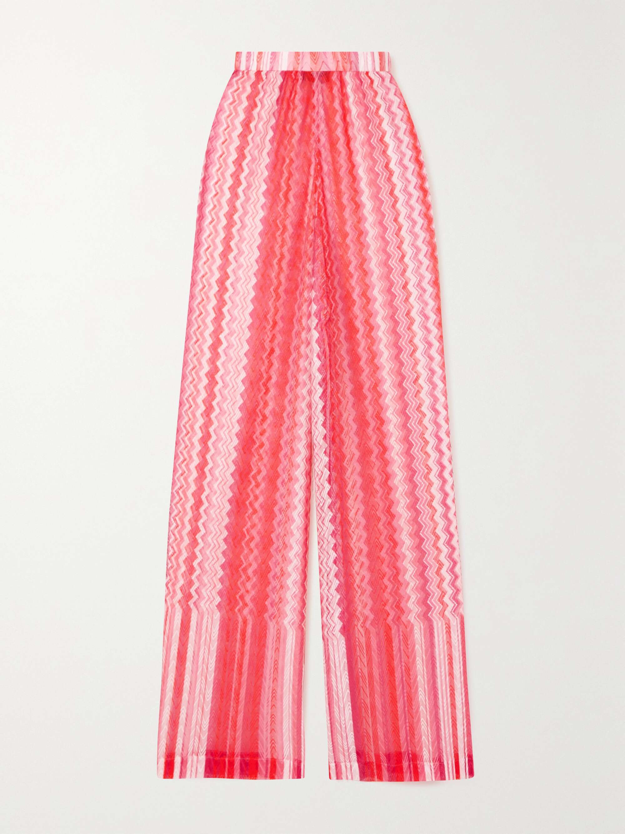 MISSONI Crochetknit wideleg pants NETAPORTER