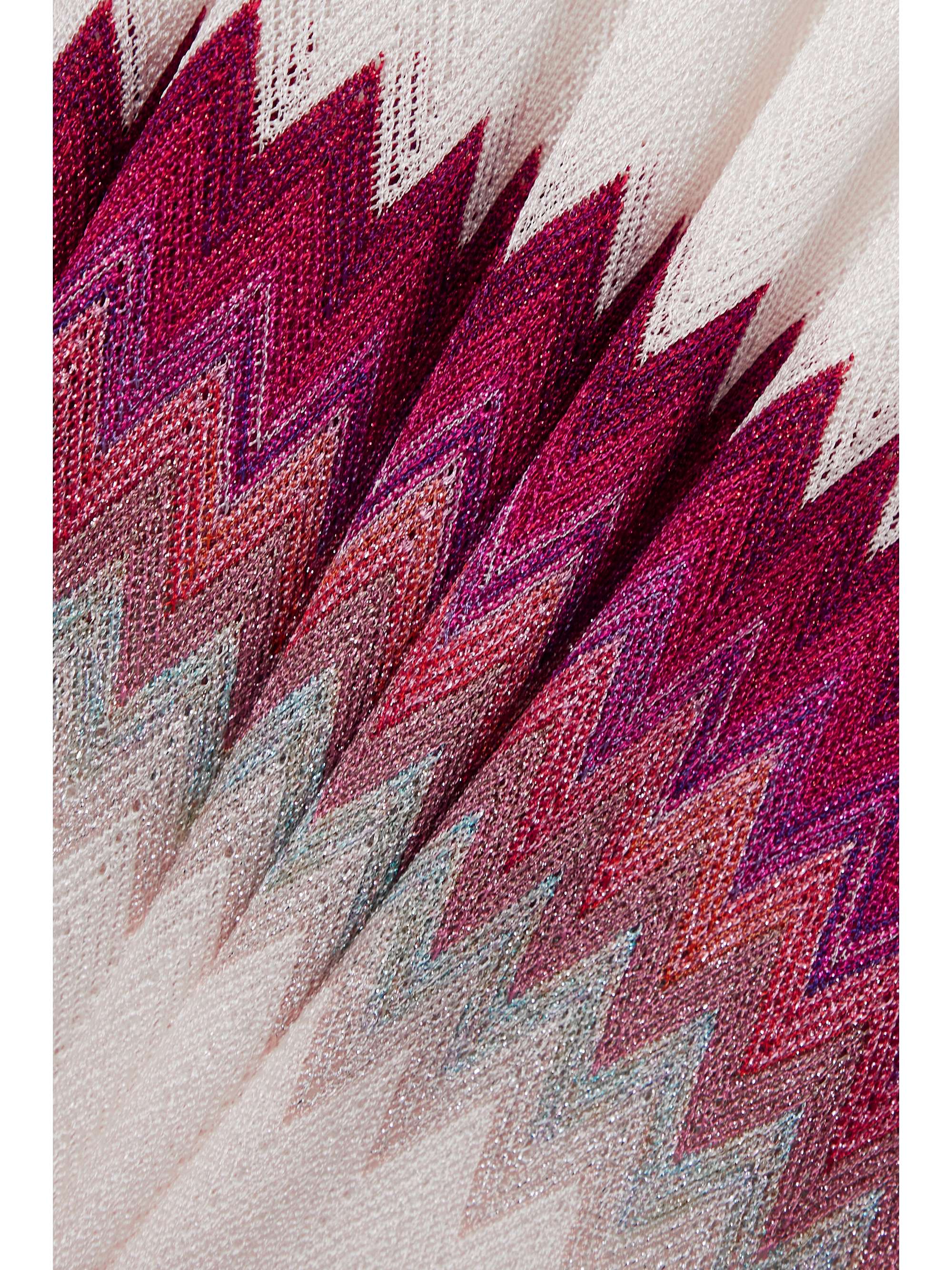 MISSONI Striped chiffon coverup