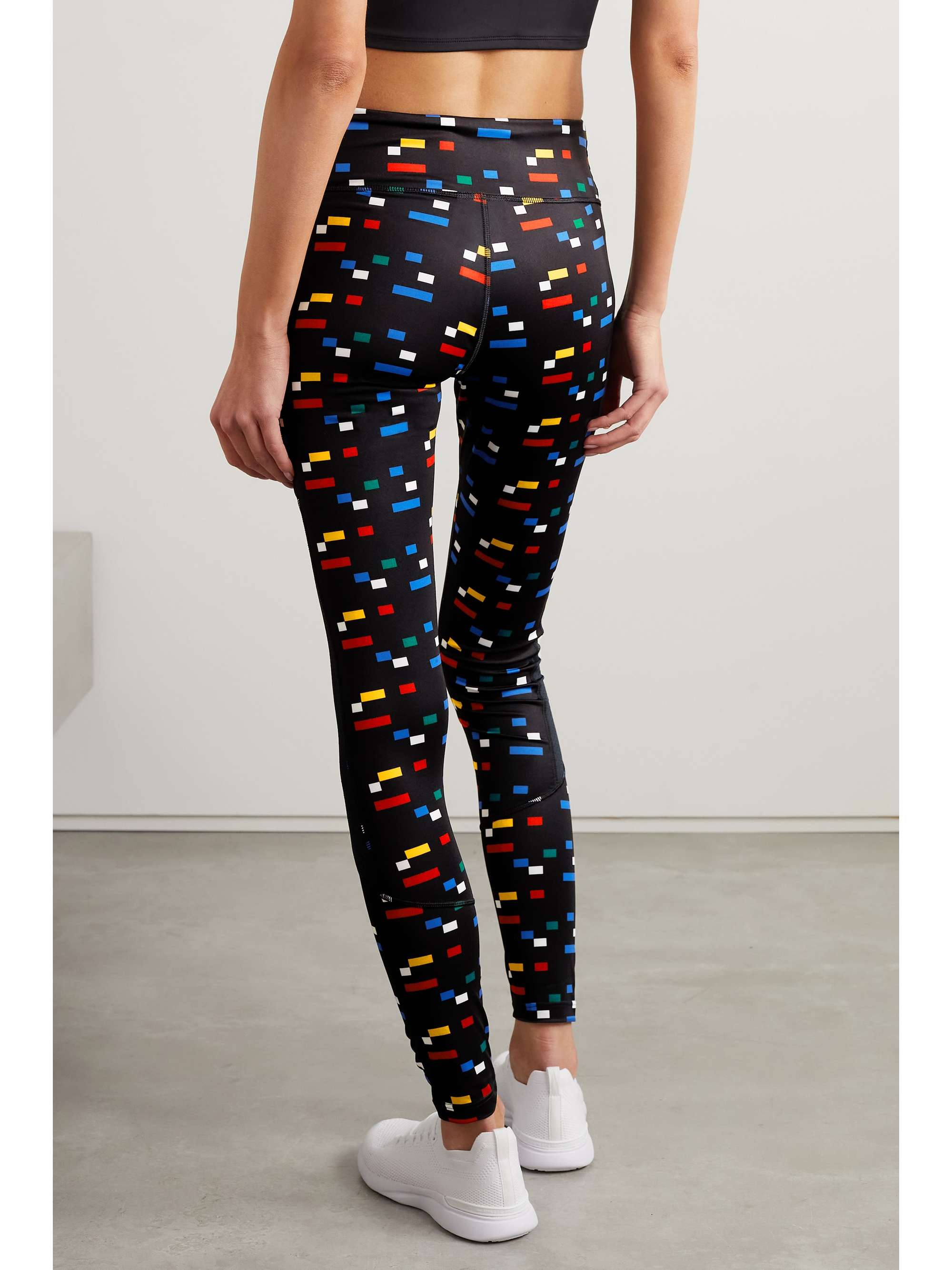 MISSONI Mesh-trimmed printed stretch leggings