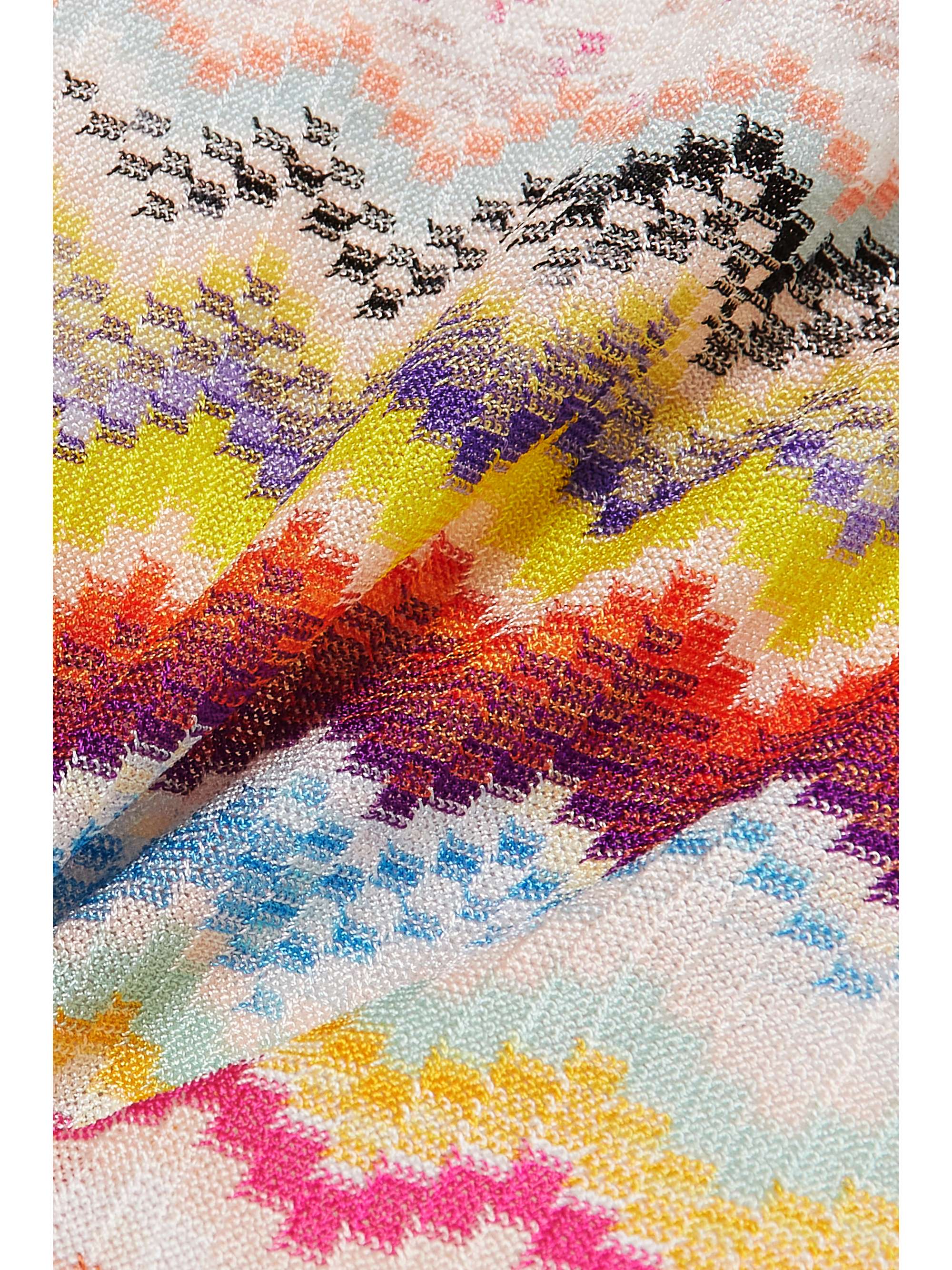 MISSONI Mare striped crochet-knit swimsuit