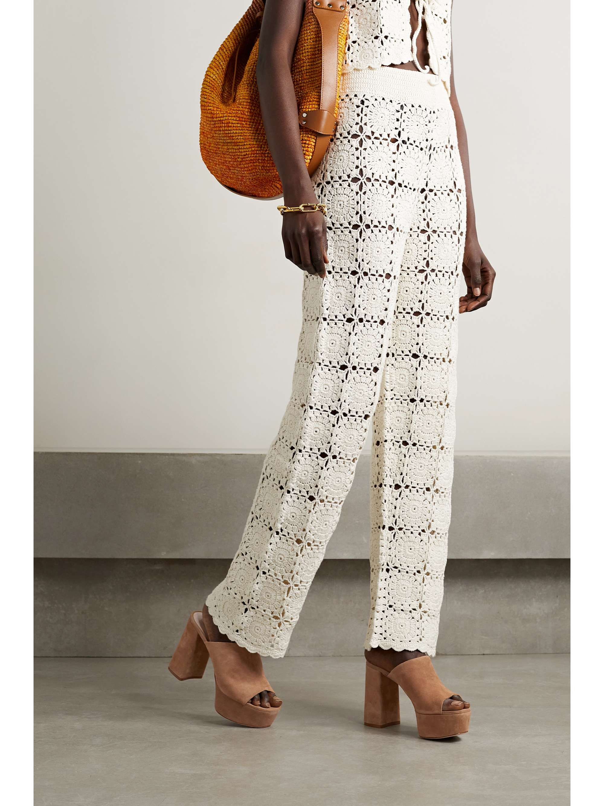 PORTE & PAIRE Satin platform mules