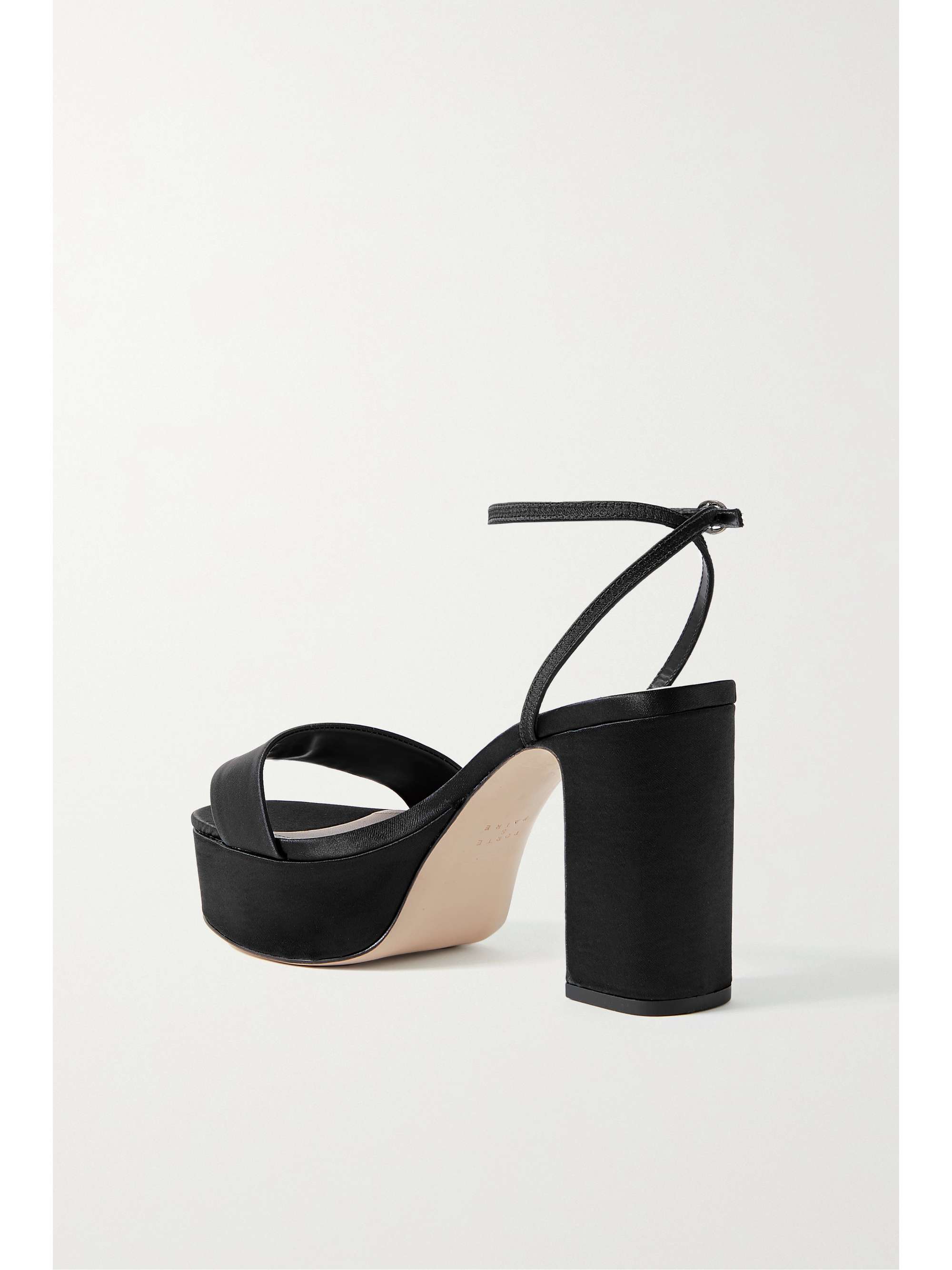 PORTE & PAIRE Leather platform sandals