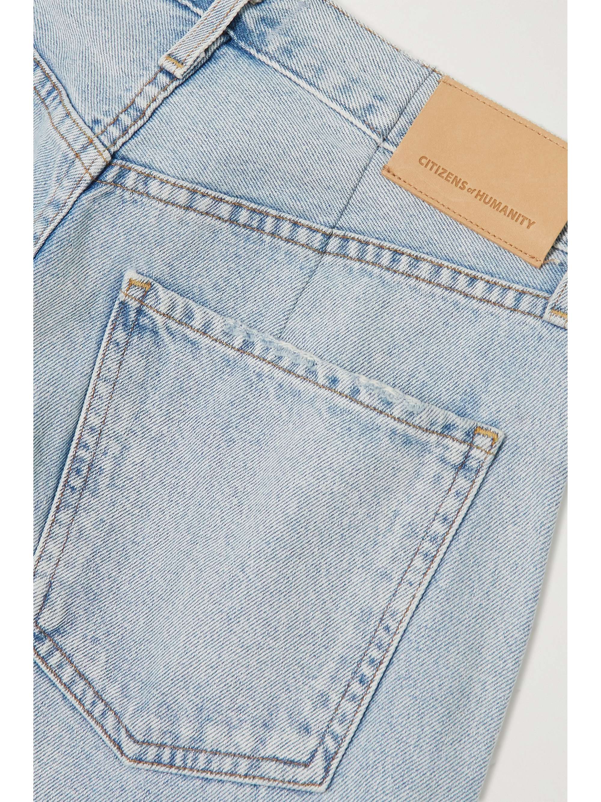 CITIZENS OF HUMANITY Horseshoe distressed high-rise tapered jeans