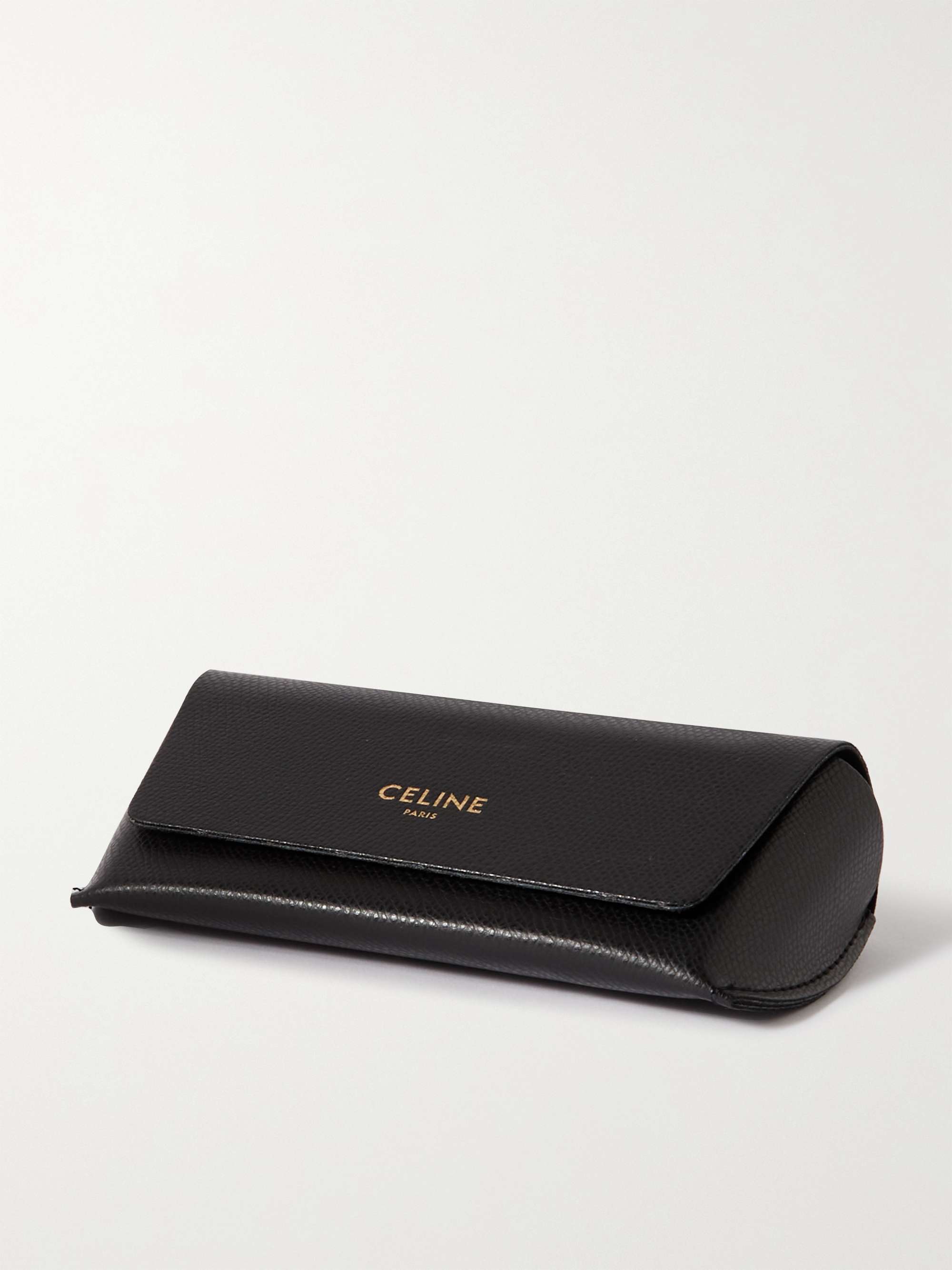 CELINE EYEWEAR D-frame acetate and gold-tone sunglasses