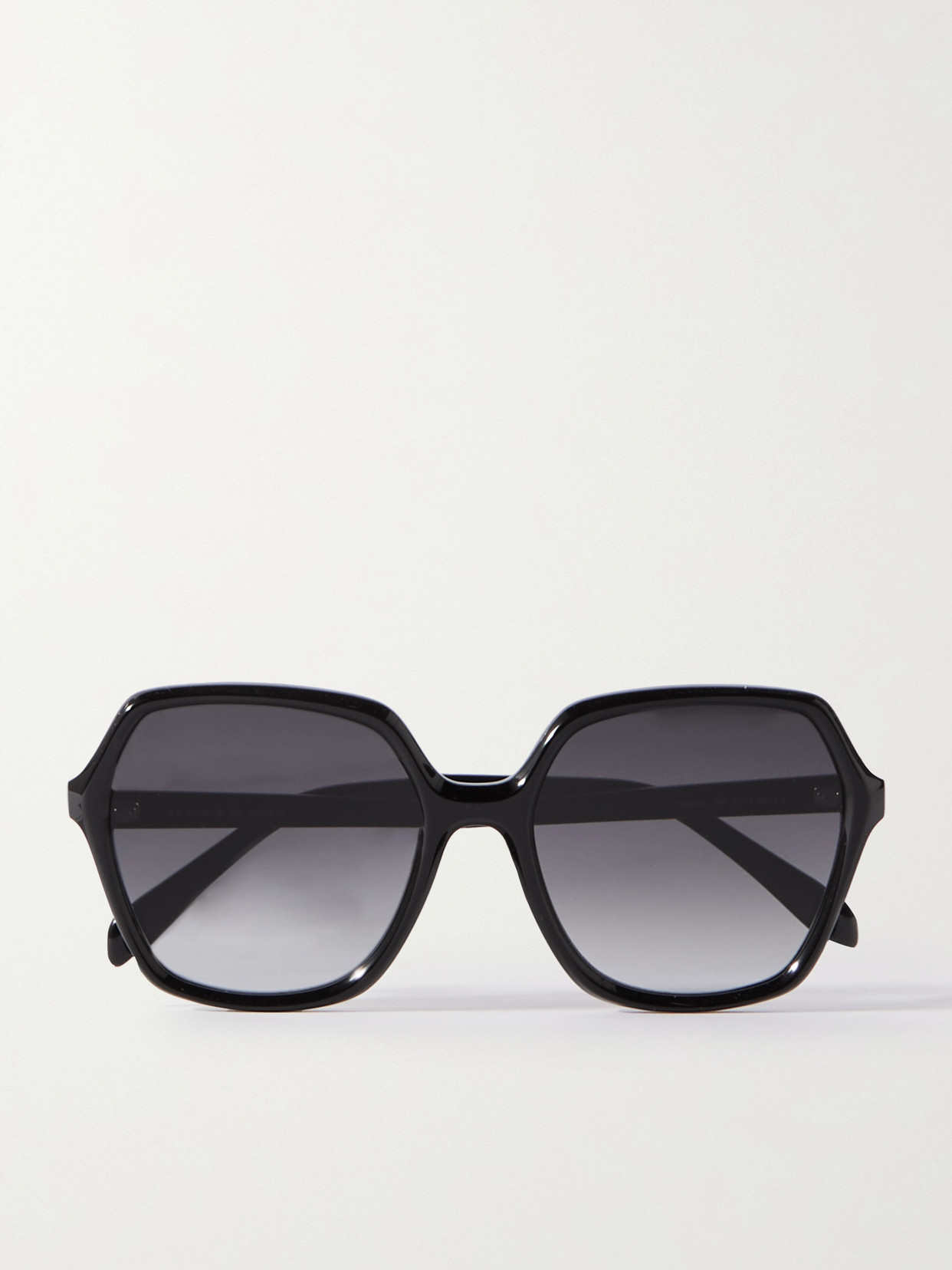 Celine Oversized Square-frame Acetate Sunglasses In Black