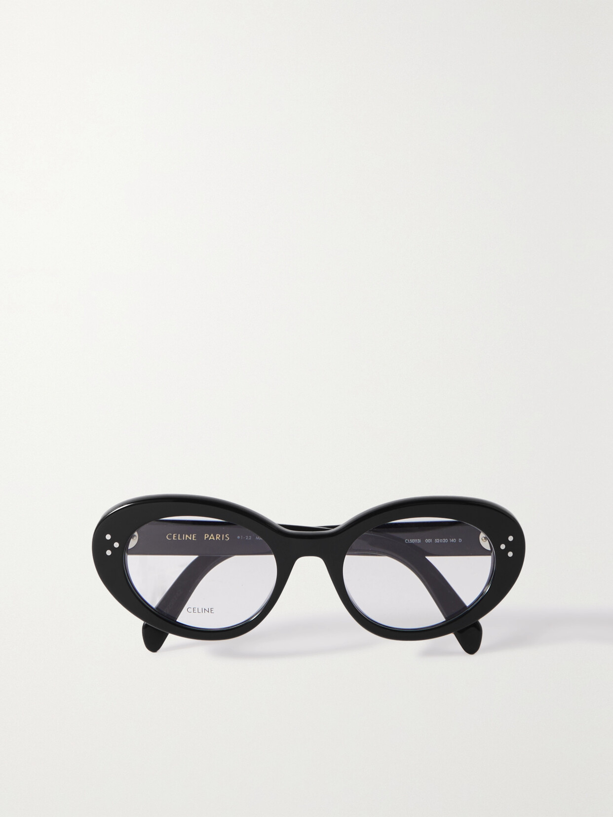 Celine Oval-frame Acetate Optical Glasses In 001