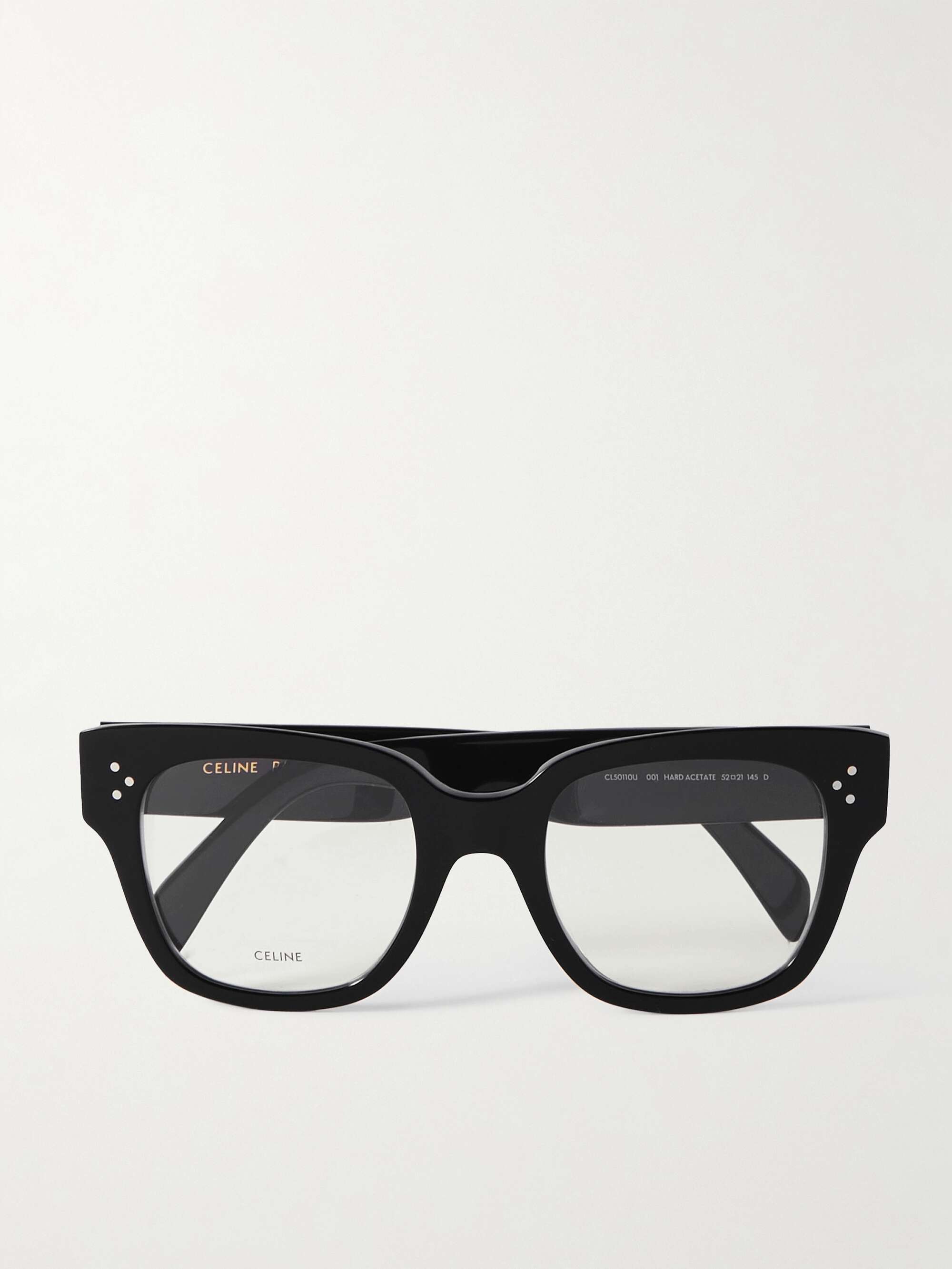 Celine Oversized Acetate Glasses in Black