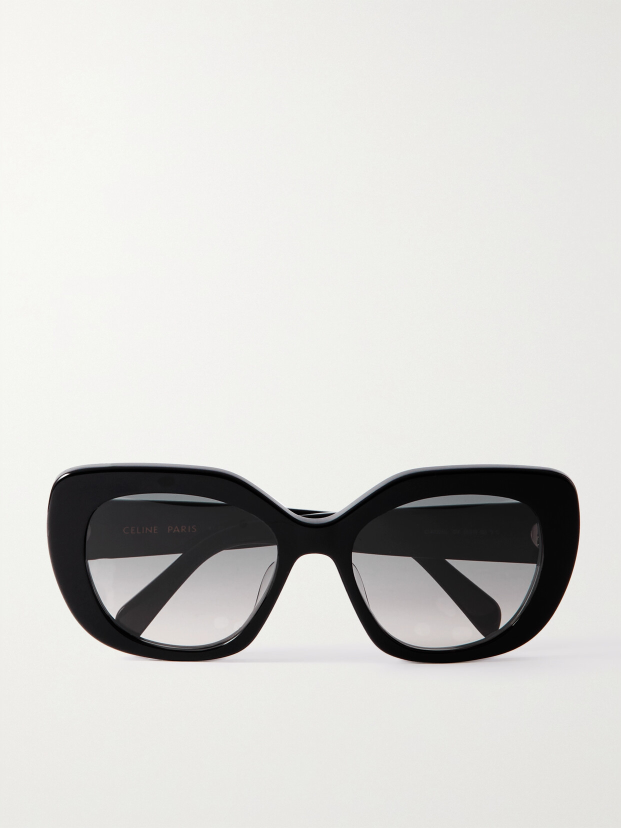 Celine Oversized Cat-eye Acetate Sunglasses In Black