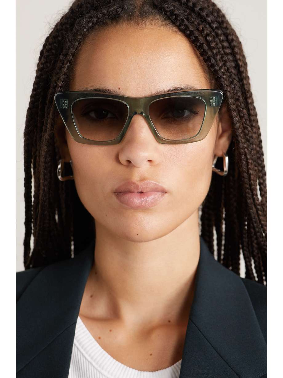 CELINE EYEWEAR Cateye acetate sunglasses NETAPORTER