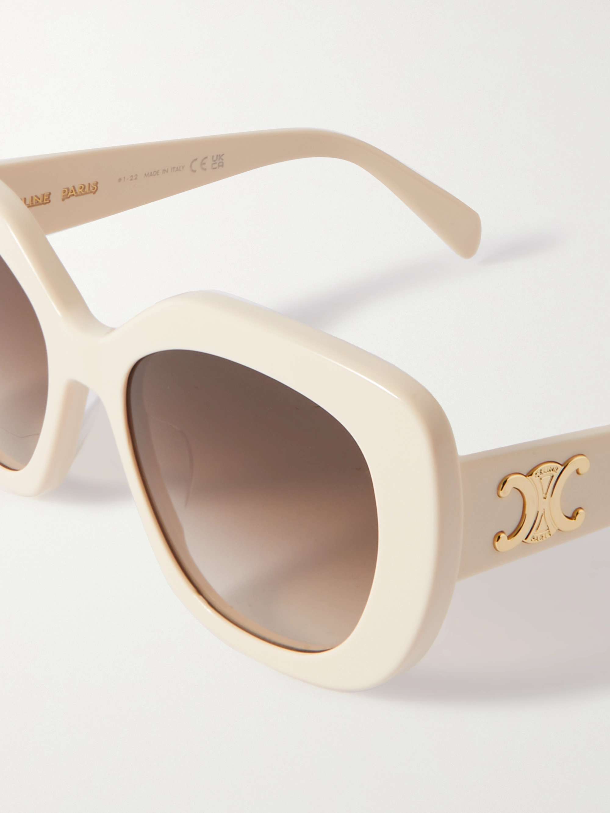 CELINE EYEWEAR Square-frame acetate sunglasses