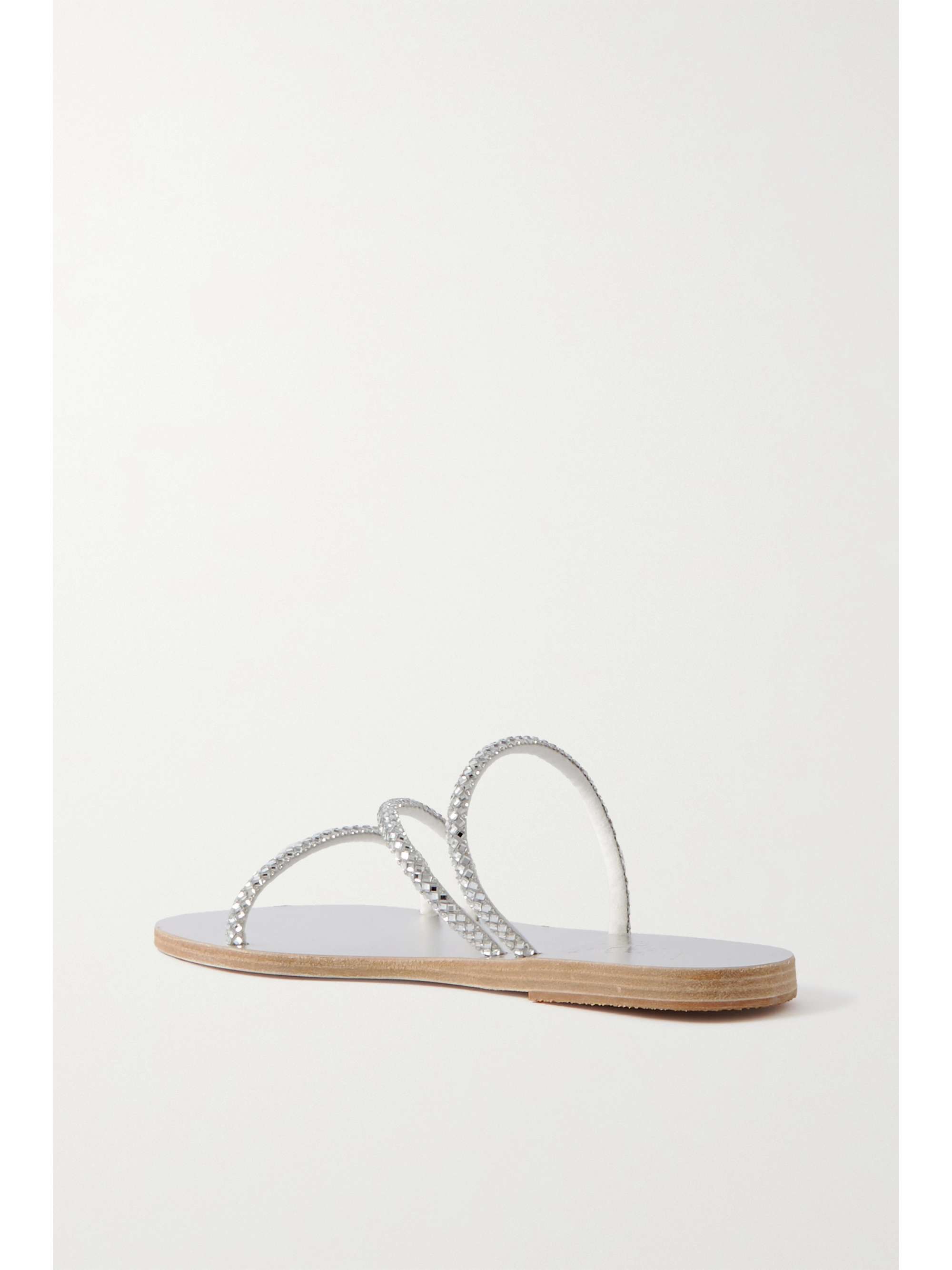 ANCIENT GREEK SANDALS Polytimi レザーサンダル クリスタル装飾付き