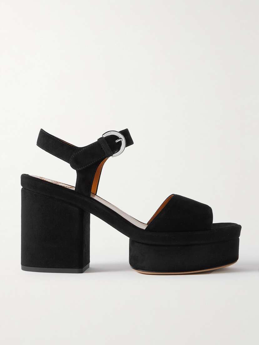 Chloé + Net Sustain Odina Suede Platform Sandals