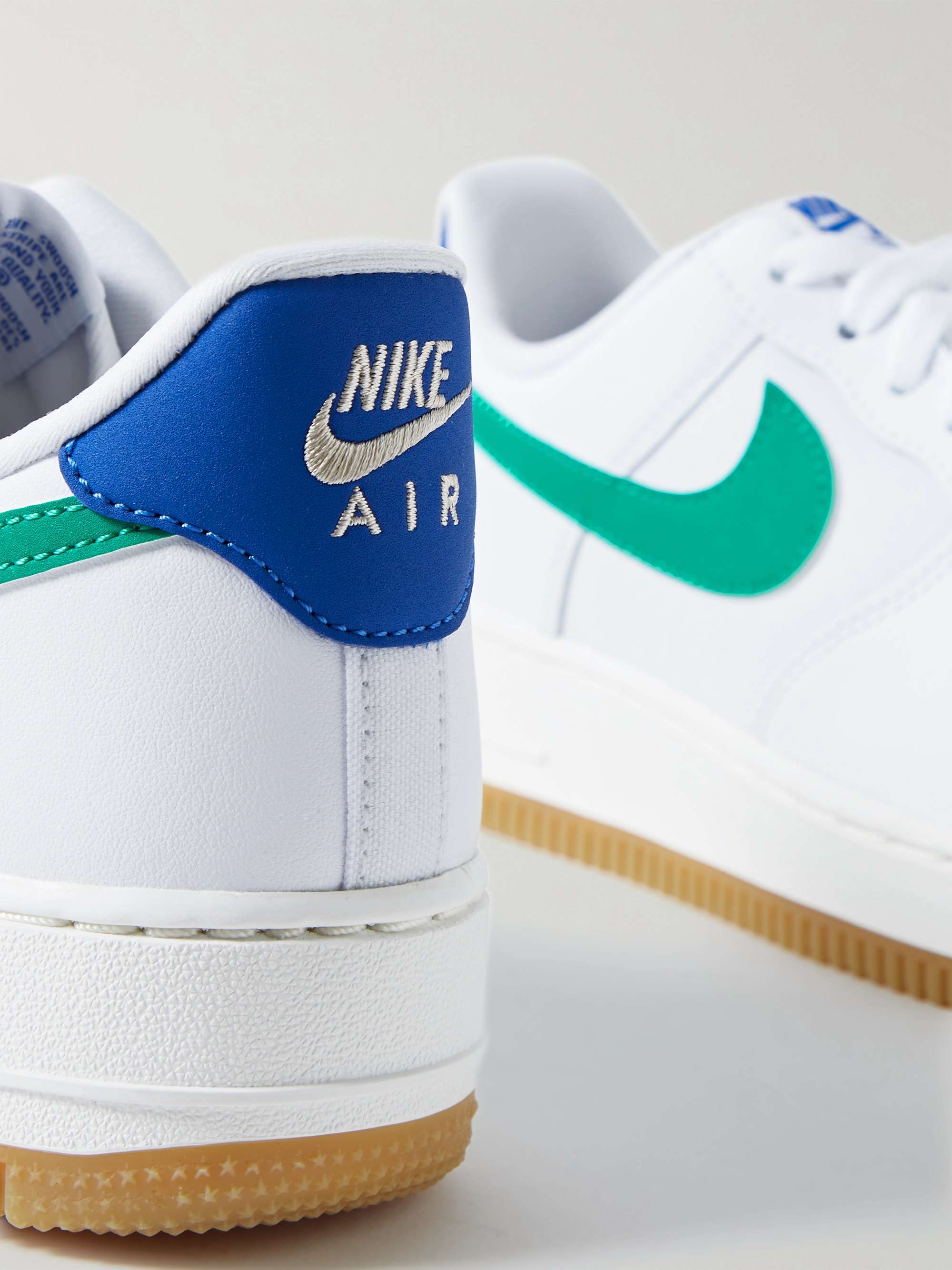 NIKE Air Force 1 '07 color-block leather sneakers | NET-A-PORTER