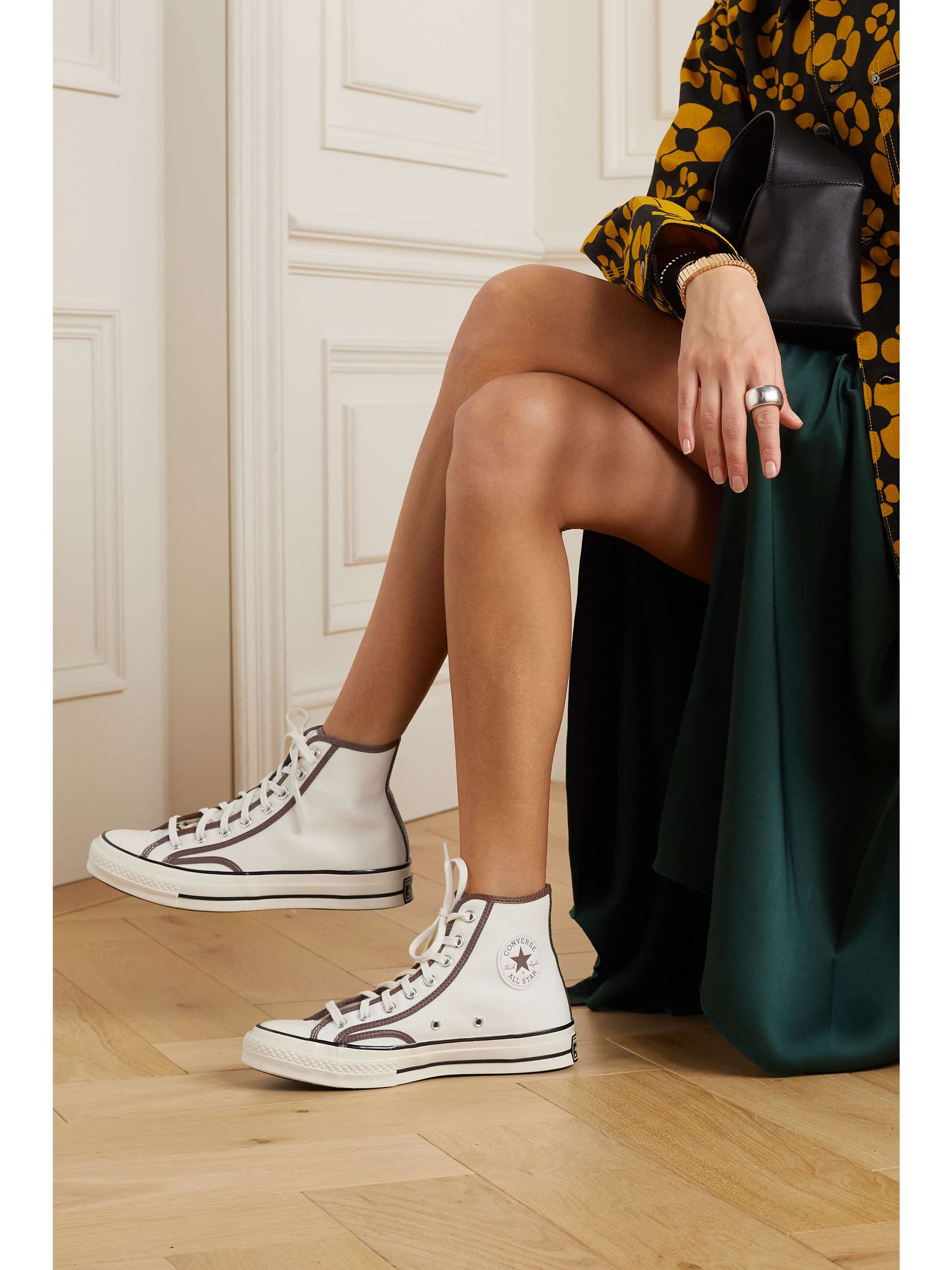 canvas high top sneakers