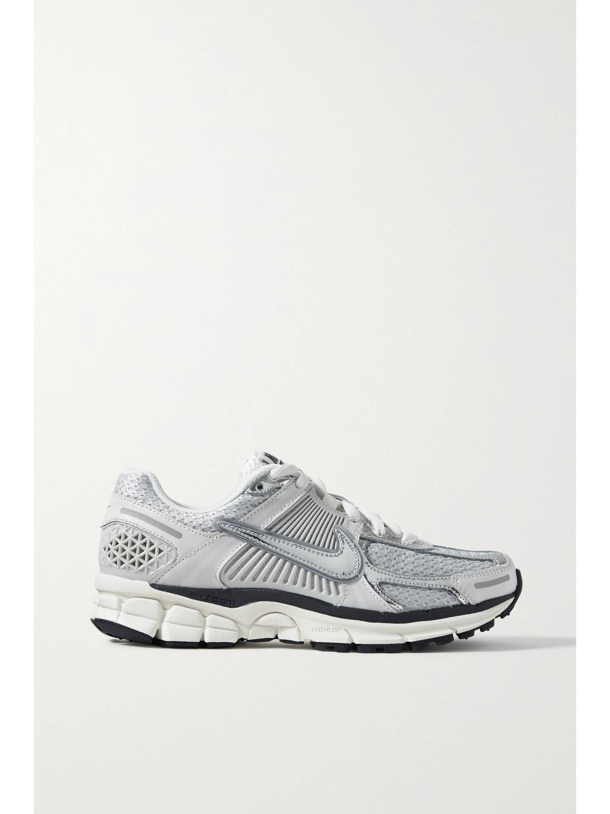 Nike - Zoom Vomero 5 Mesh, Rubber And Metallic Leather Sneakers - Gray