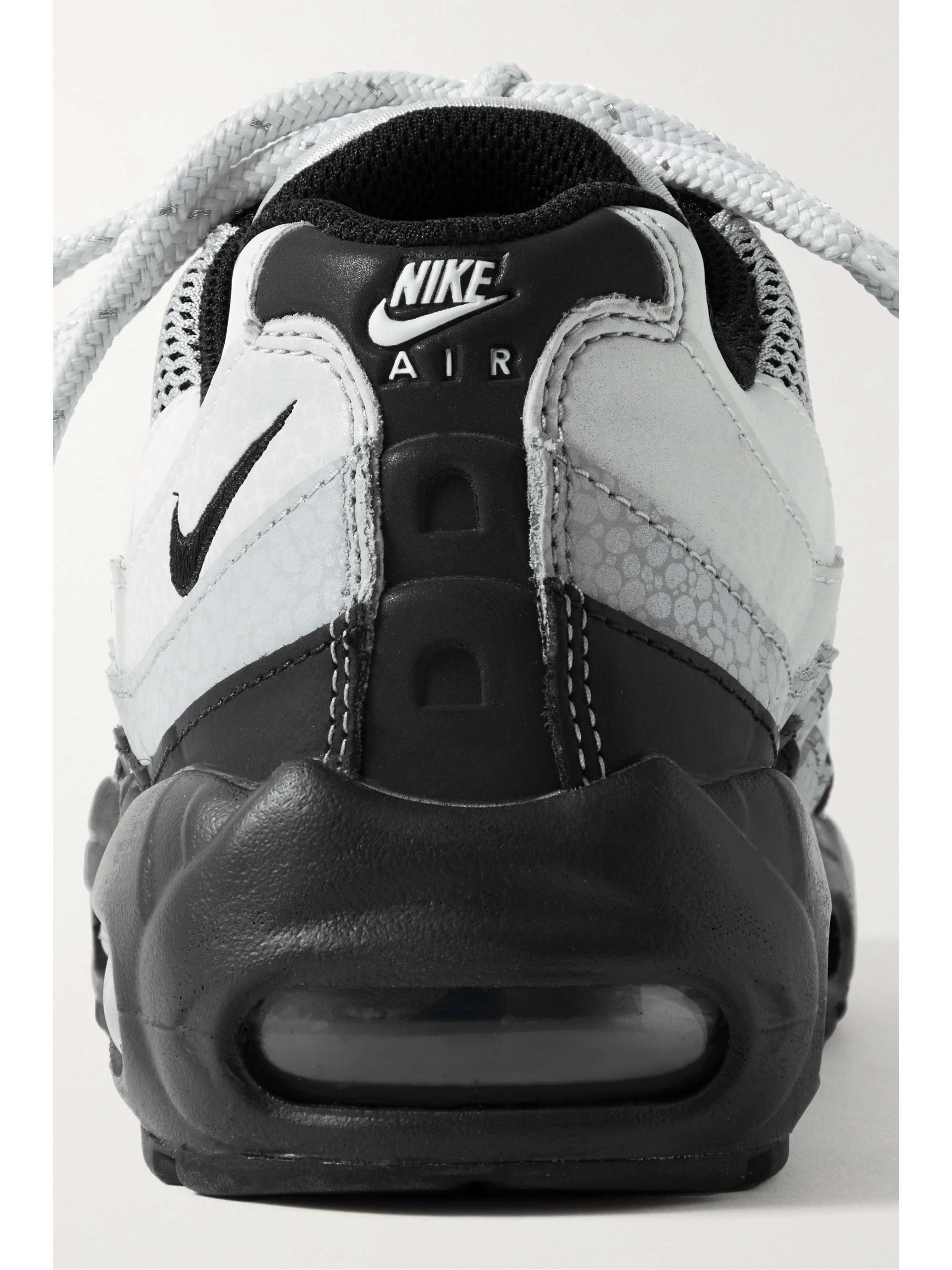 NIKE Air 95 LX mesh leather sneakers | NET-A-PORTER