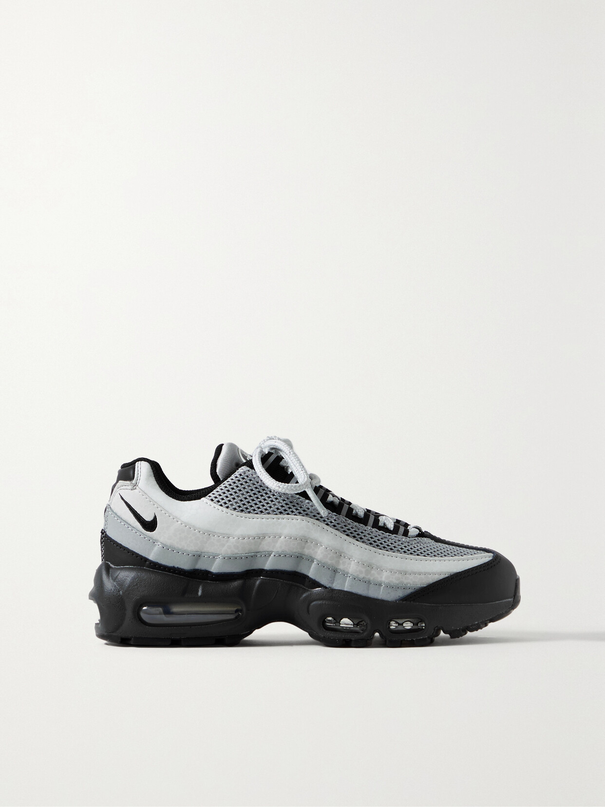 Nike - Air Max 95 Lx Mesh And Leather Sneakers - Gray