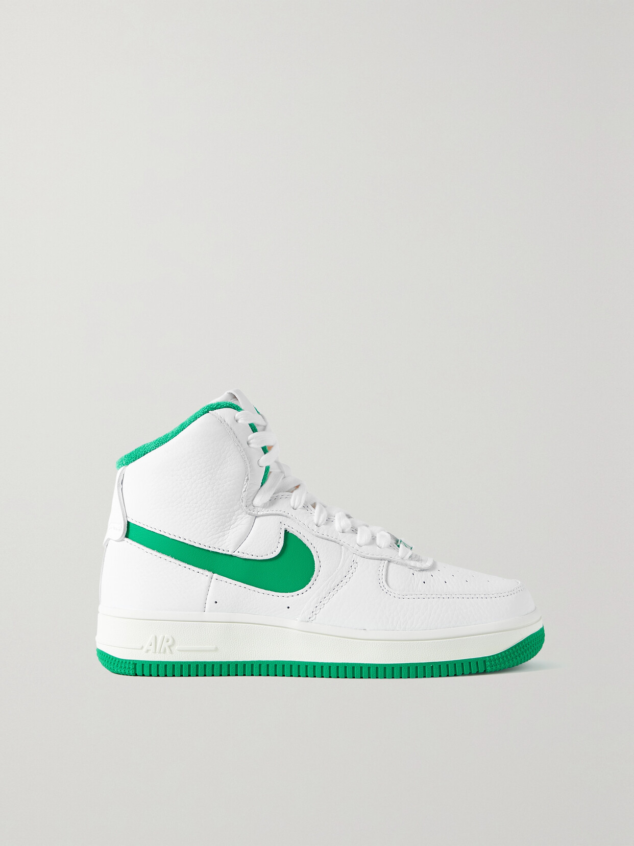 Nike - Air Force 1 Sculpt Leather High-top Sneakers - White