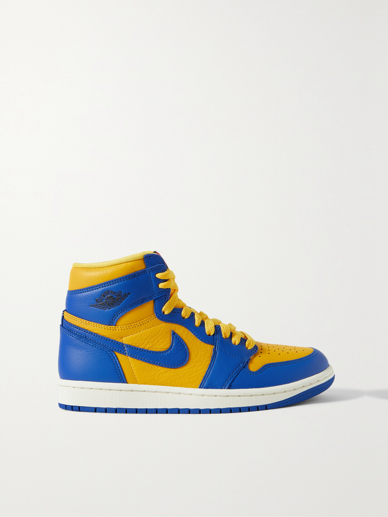 Nike Air Jordan 1 Retro Leather High-top Sneakers - Yellow