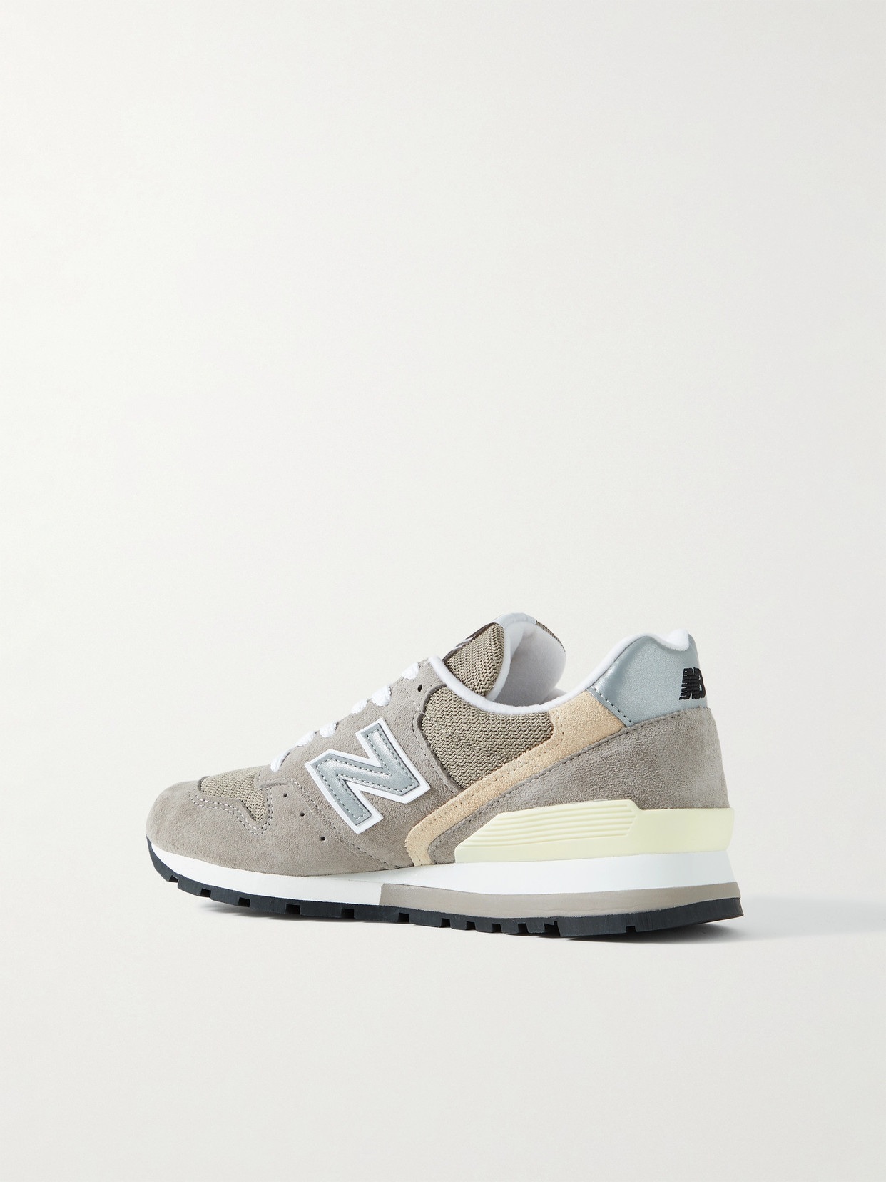 NEW BALANCE 996 SUEDE AND MESH SNEAKERS