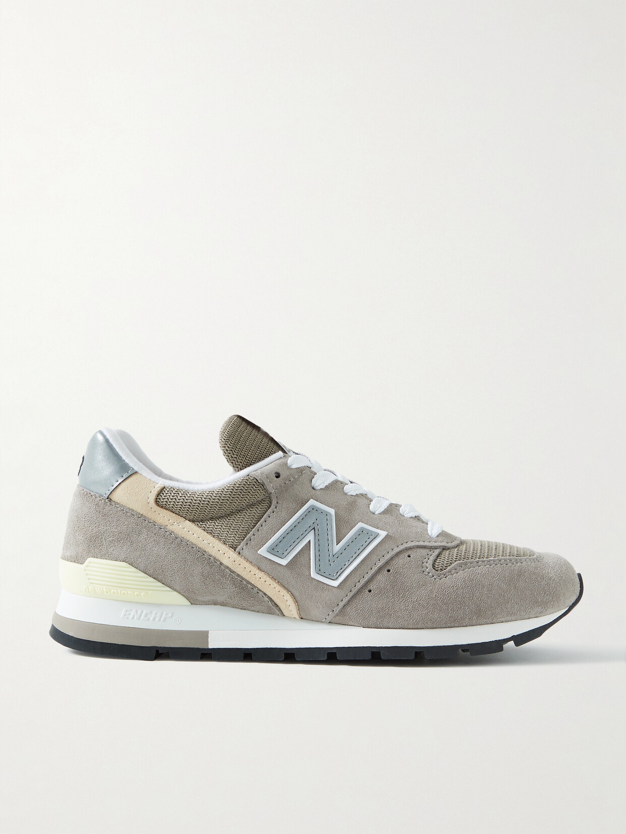 New Balance - 996 Suede And Mesh Sneakers - Gray