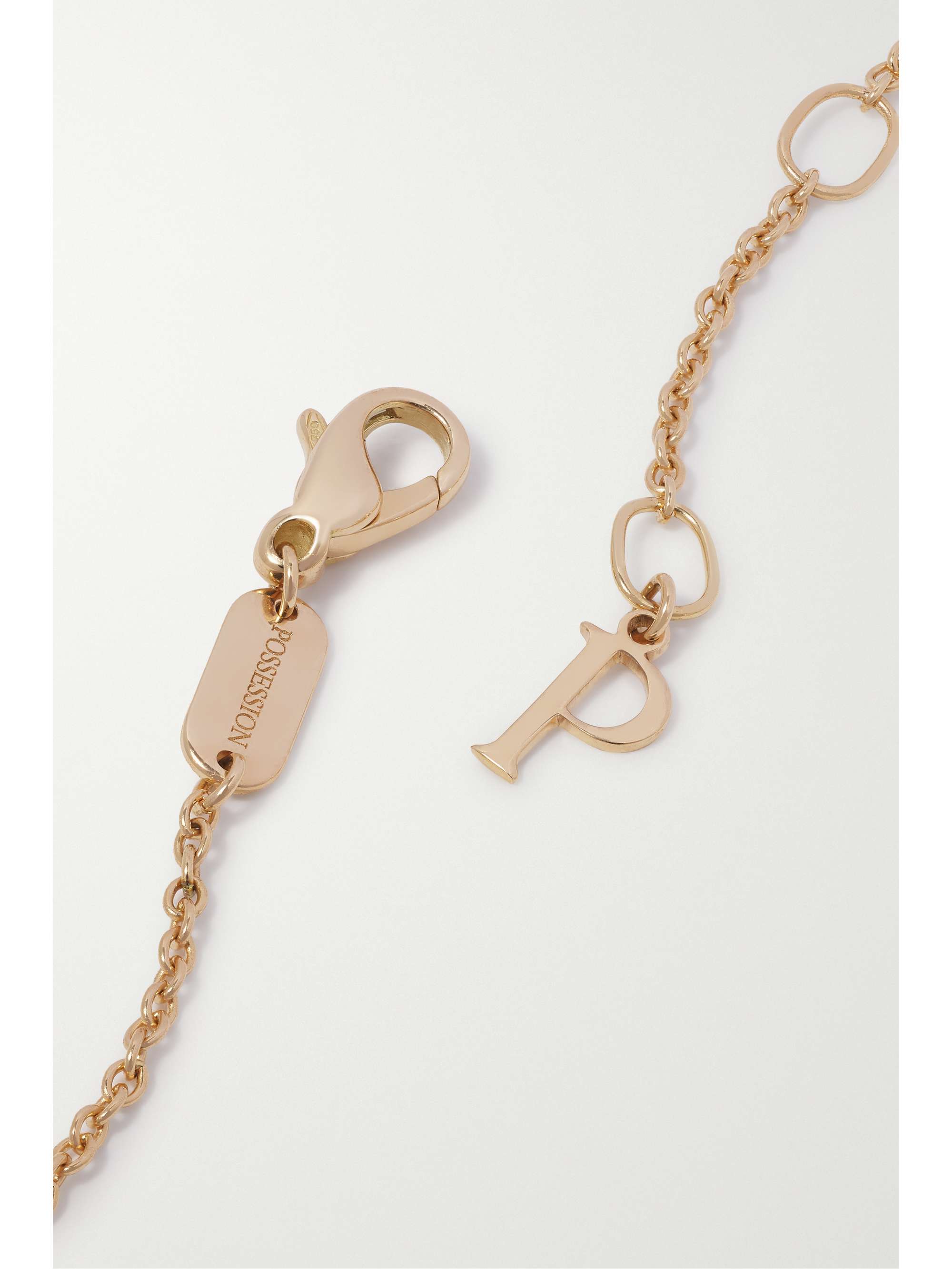 PIAGET Possession 18-karat rose gold, carnelian and diamond necklace