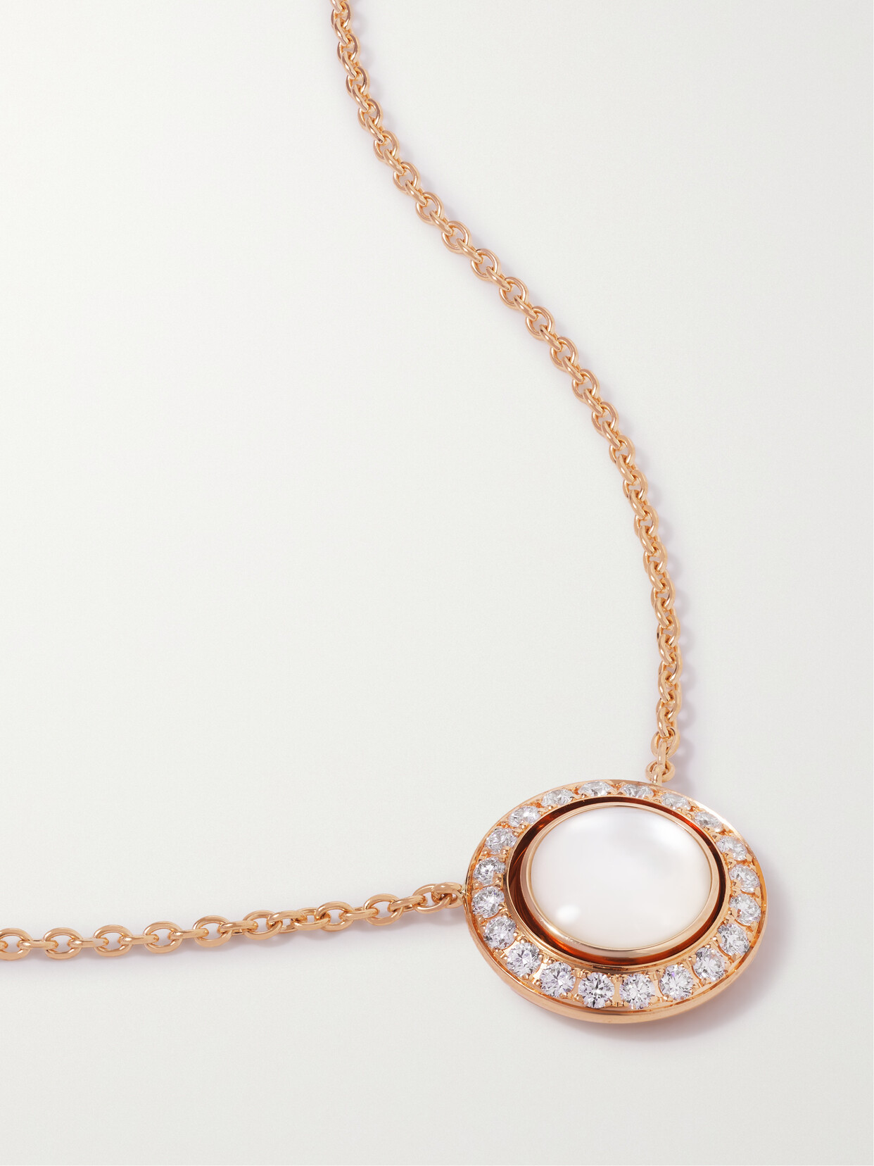 Piaget Possession 18-karat Rose Gold, Mother-of-pearl And Diamond Necklace
