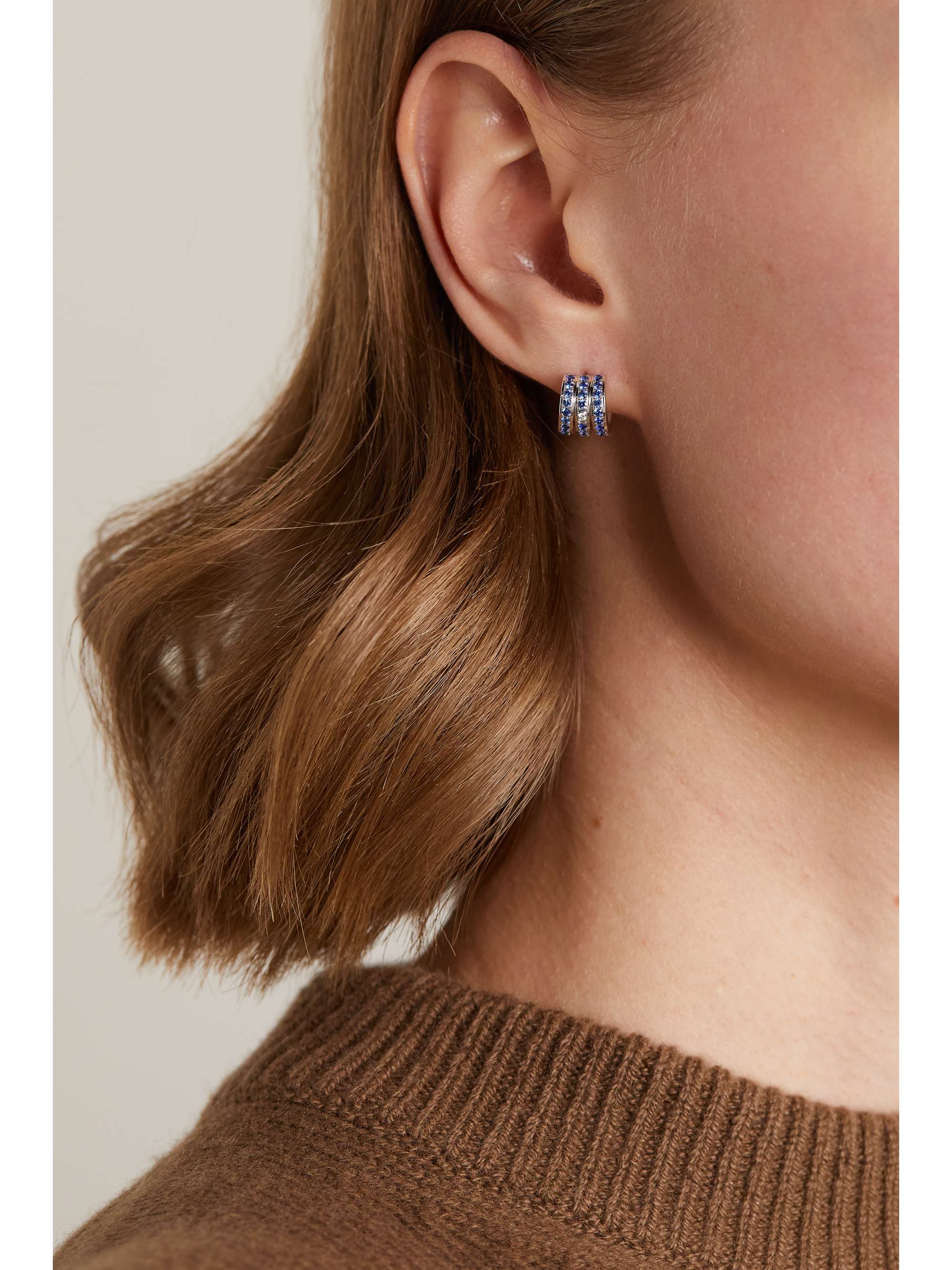 PIAGET Possession 18-karat white gold, sapphire and diamond single earring