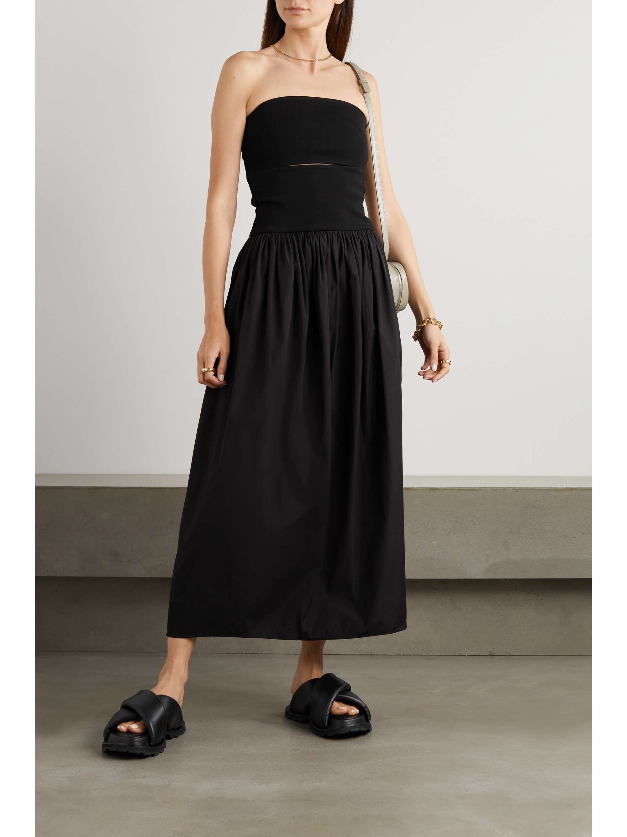 cotton-poplin maxi dress | ESSE STUDIOS 
