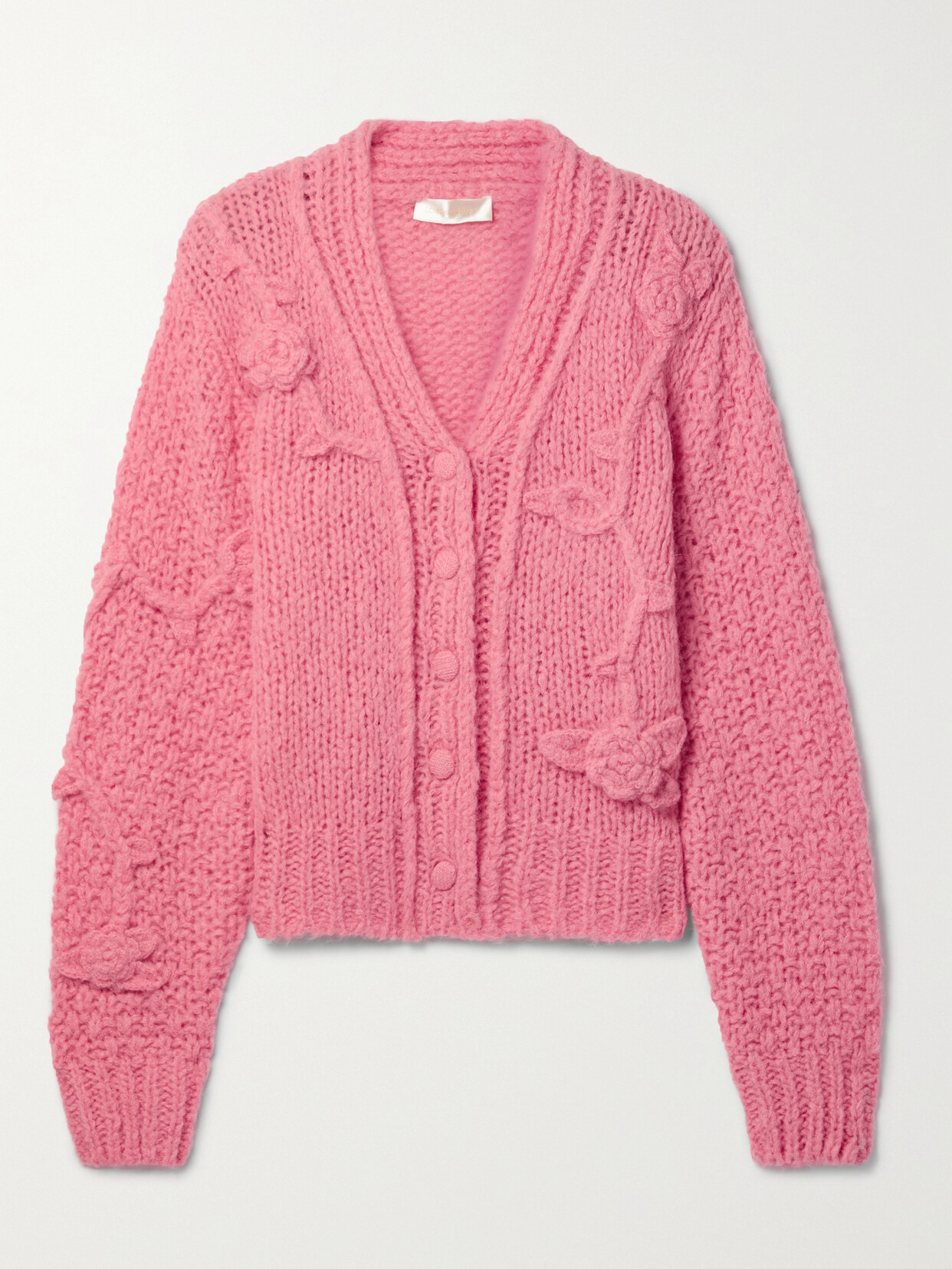 LoveShackFancy - Fabietto Alpaca-blend Cardigan - Pink