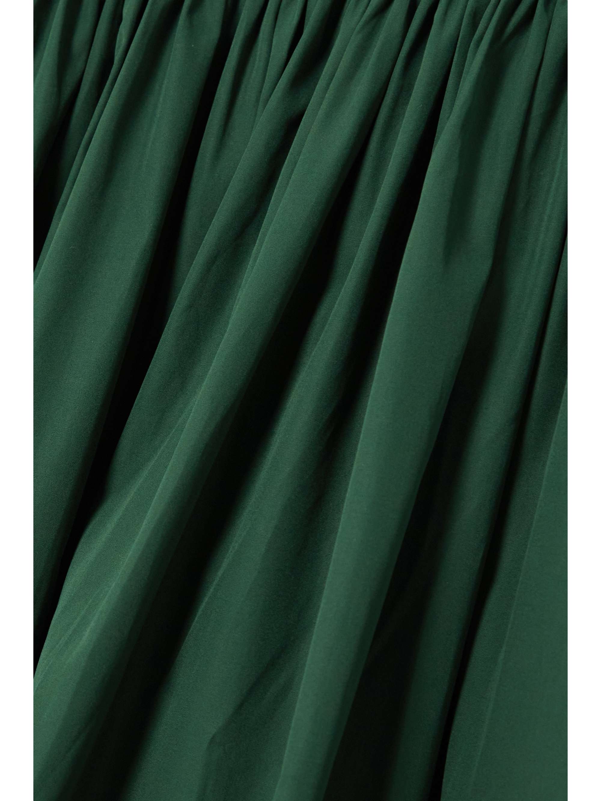 ESSE STUDIOS + NET SUSTAIN organic cotton-poplin and cutout stretch-knit maxi dress