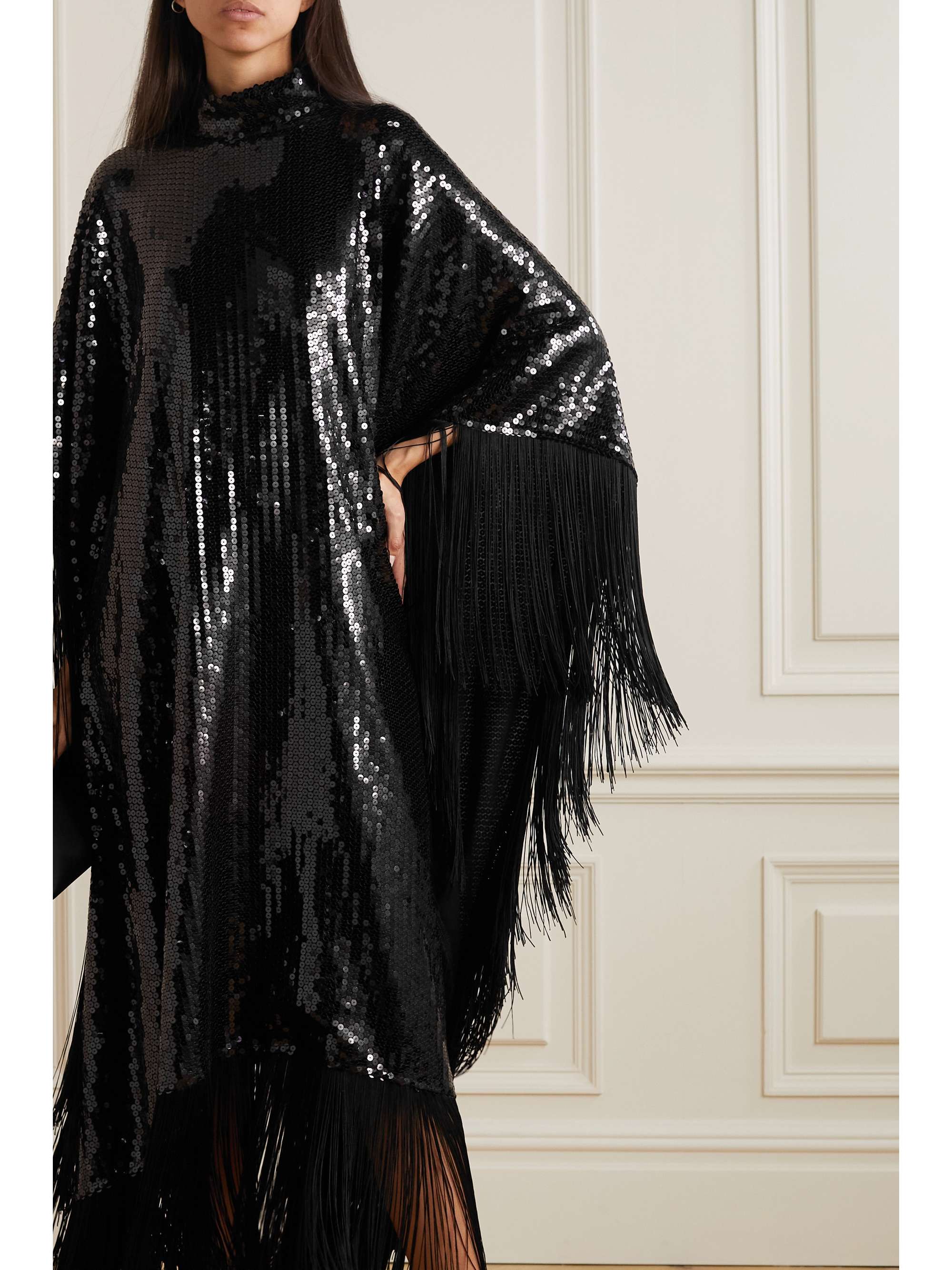 TALLER MARMO + NET SUSTAIN Mrs. Ross fringed crepe kaftan