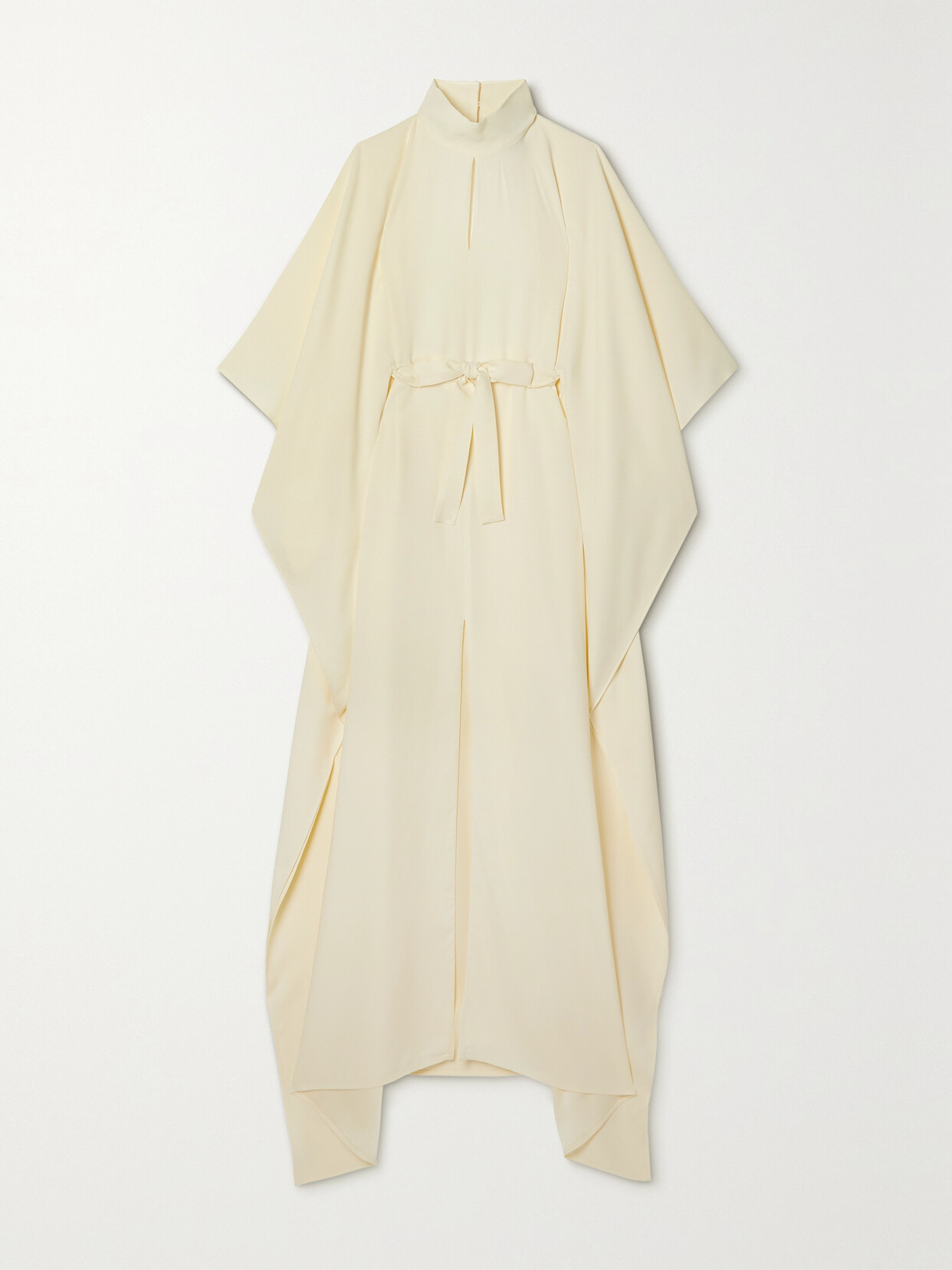 Taller Marmo Mrs. Hall Open-back Belted Crepe Kaftan