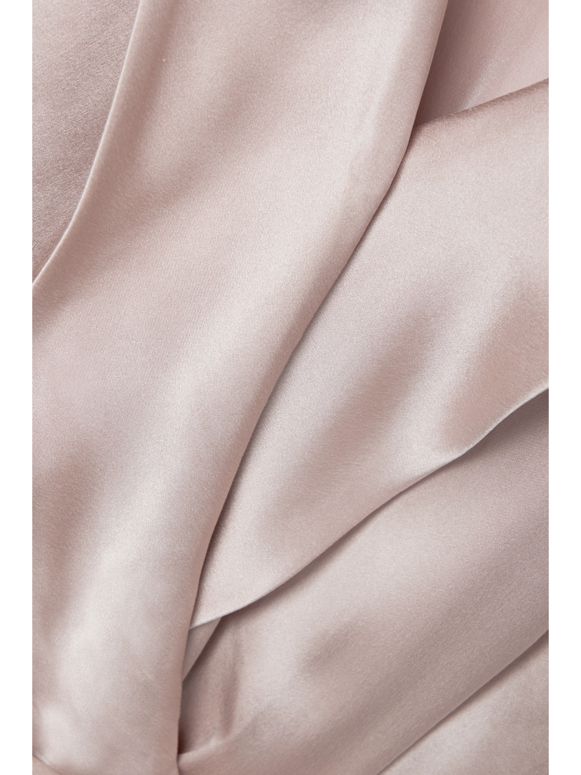 Zimmermann Ruffled silk-satin mini wrap dress