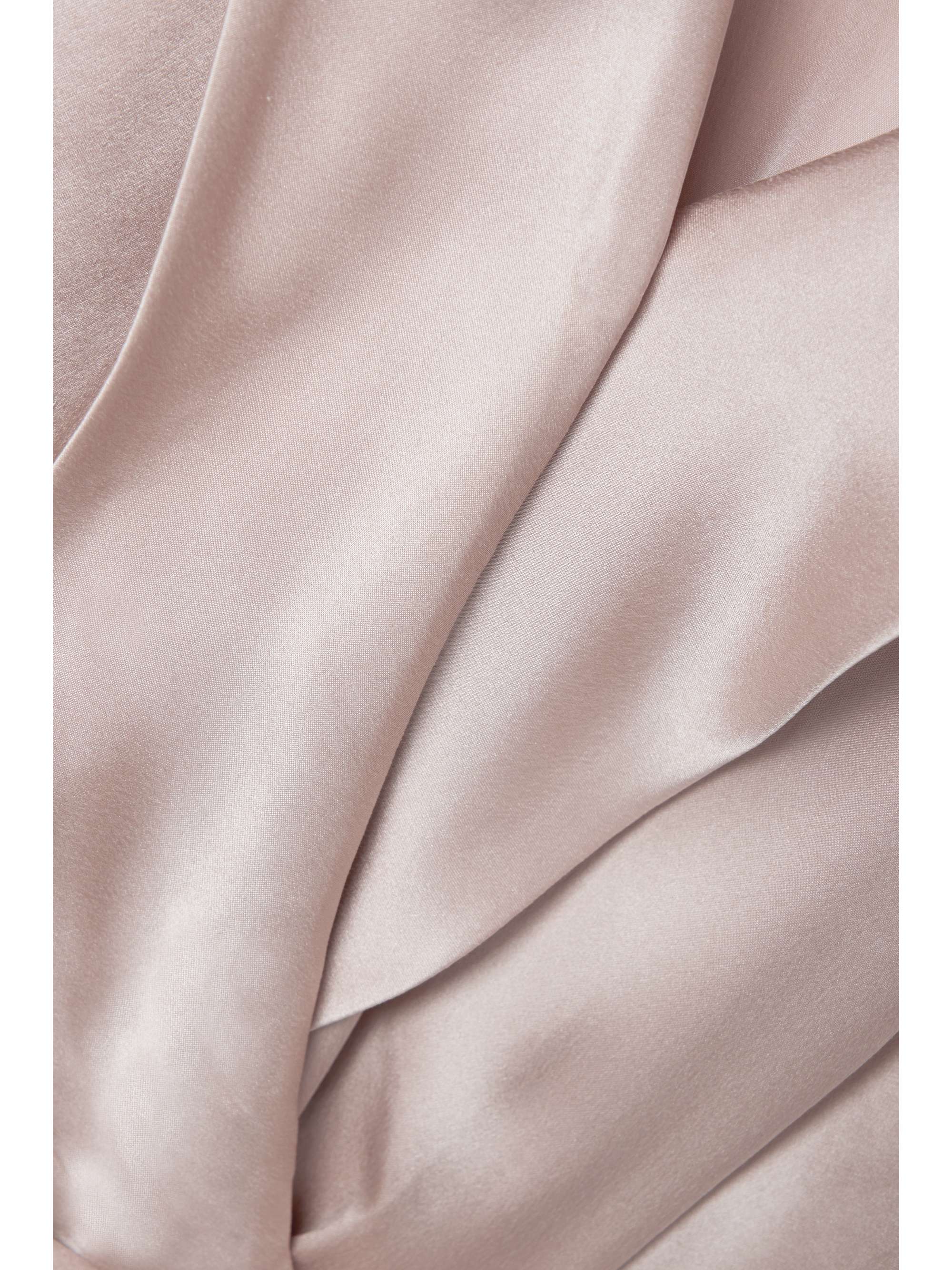 ZIMMERMANN Ruffled silk-satin mini wrap dress