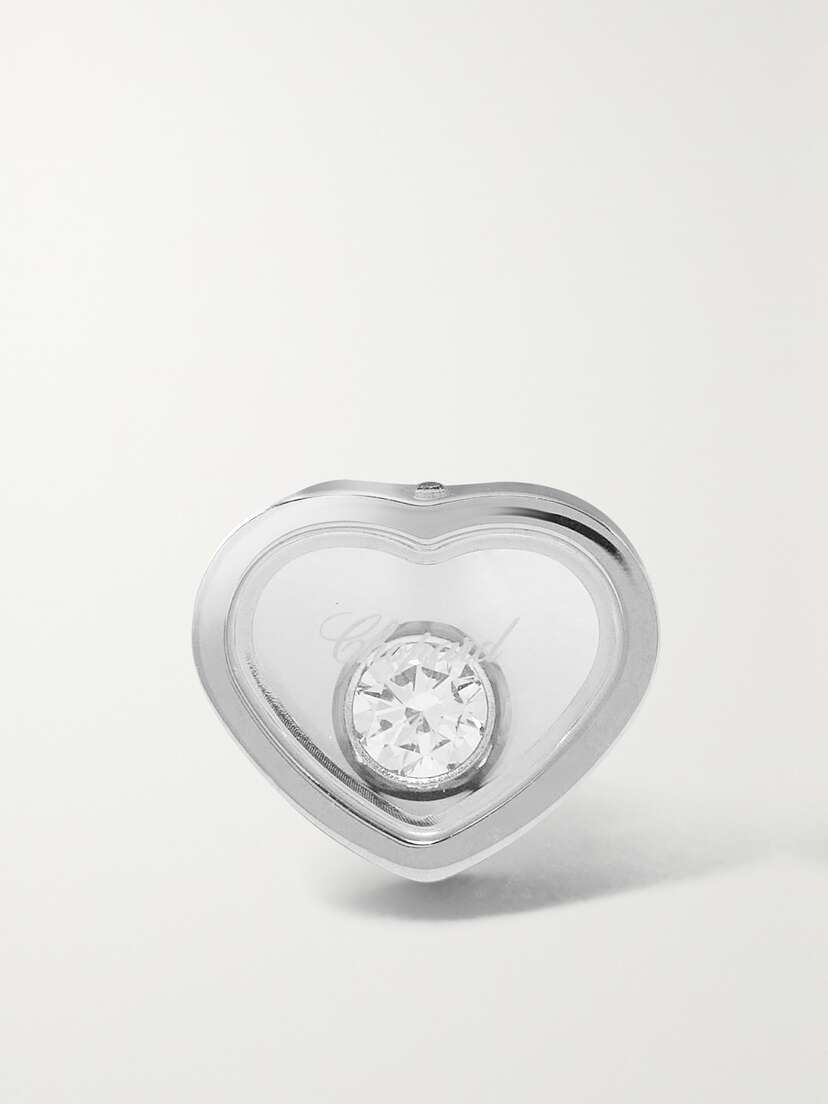 Chopard My Happy Hearts 18-karat White Gold Diamond Single Earring