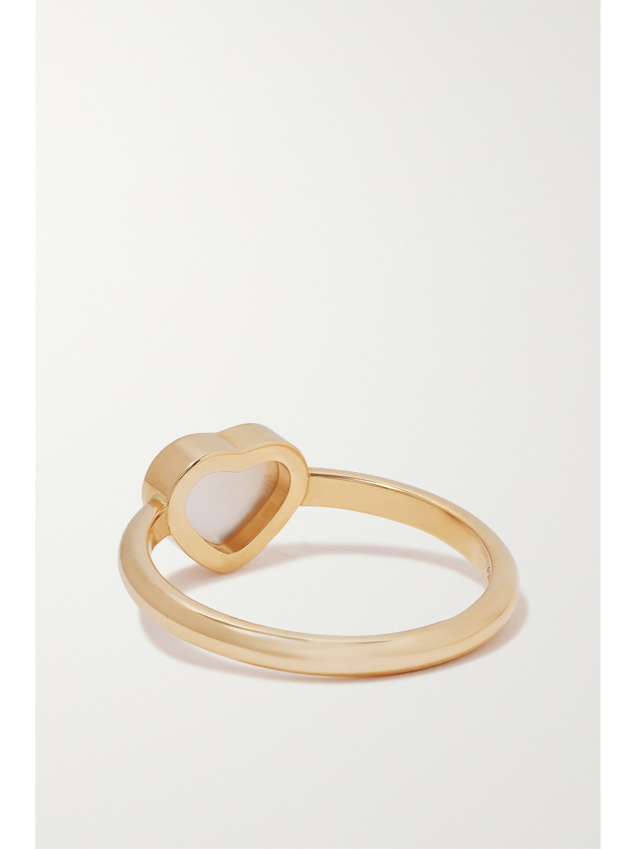 Chopard My Happy Hearts 18-karat Rose Gold Mother-of-pearl Ring In Gold