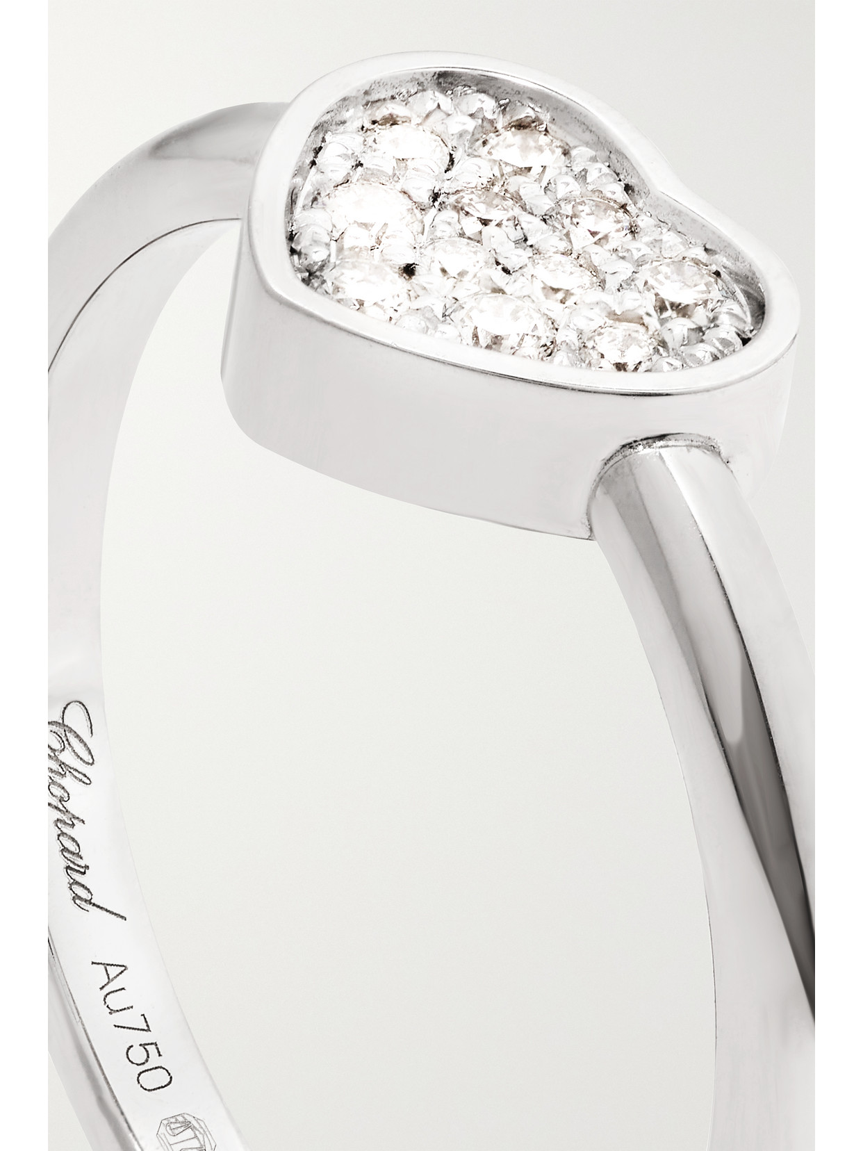 Chopard My Happy Hearts 18-karat White Gold Diamond Ring In Gold