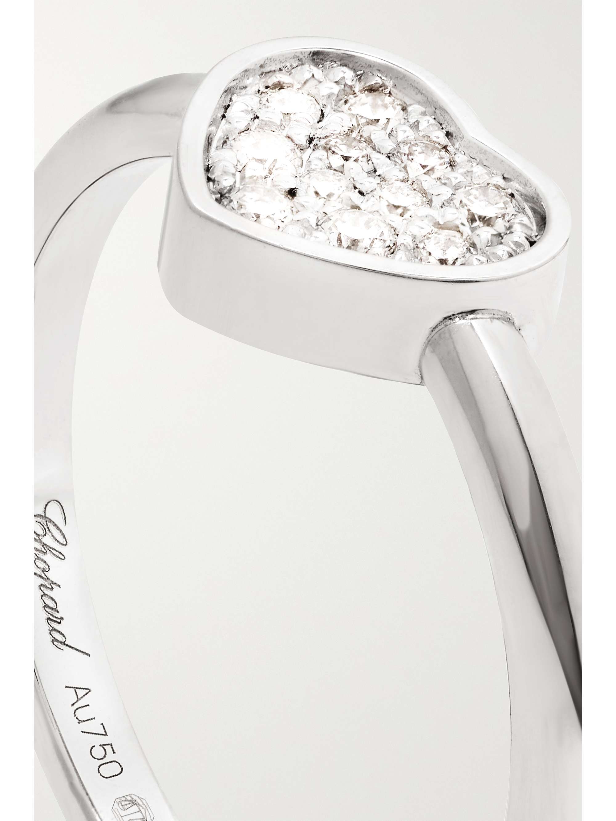 CHOPARD My Happy Hearts 18-karat white gold diamond ring