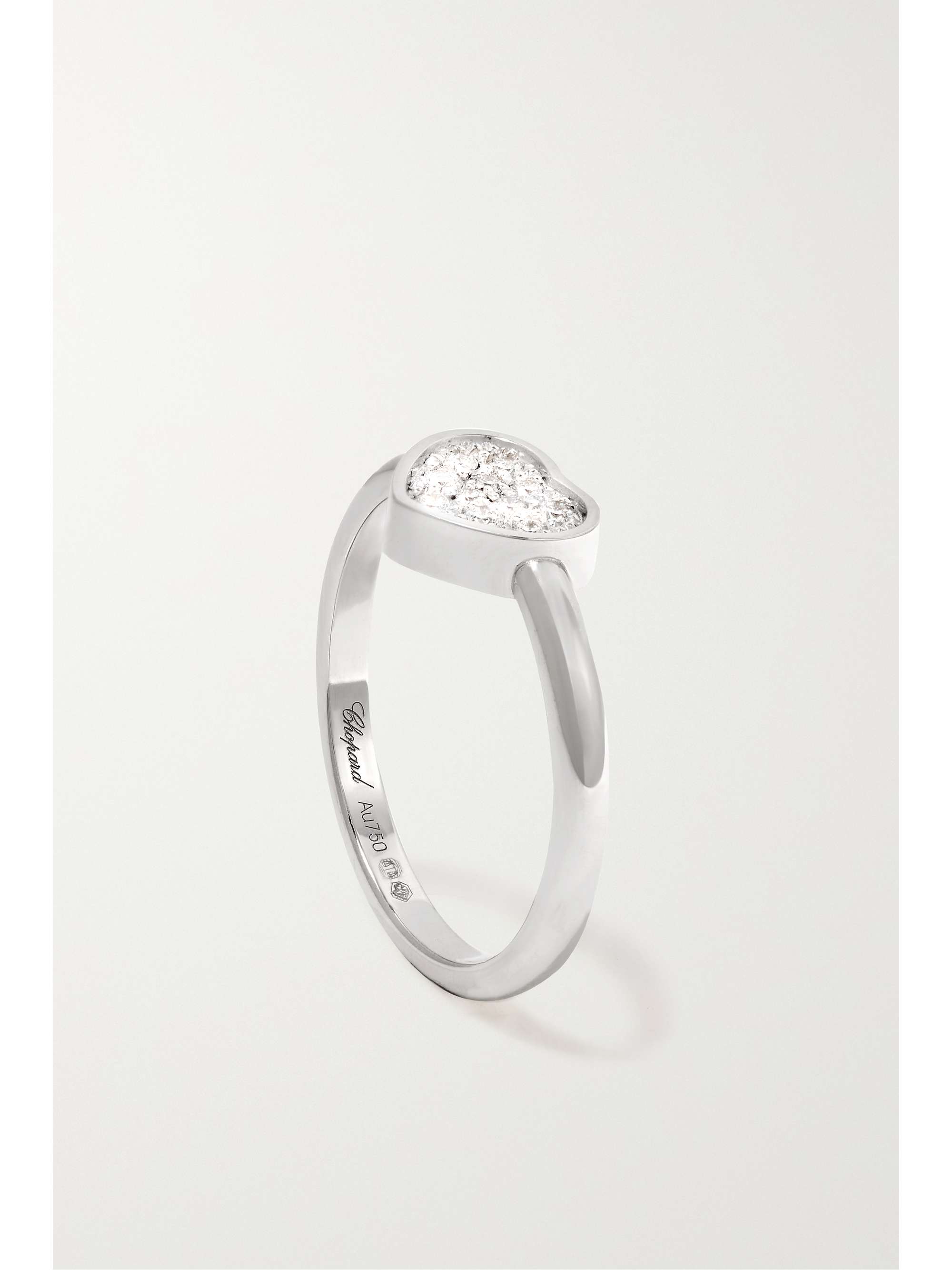 CHOPARD My Happy Hearts 18-karat white gold diamond ring