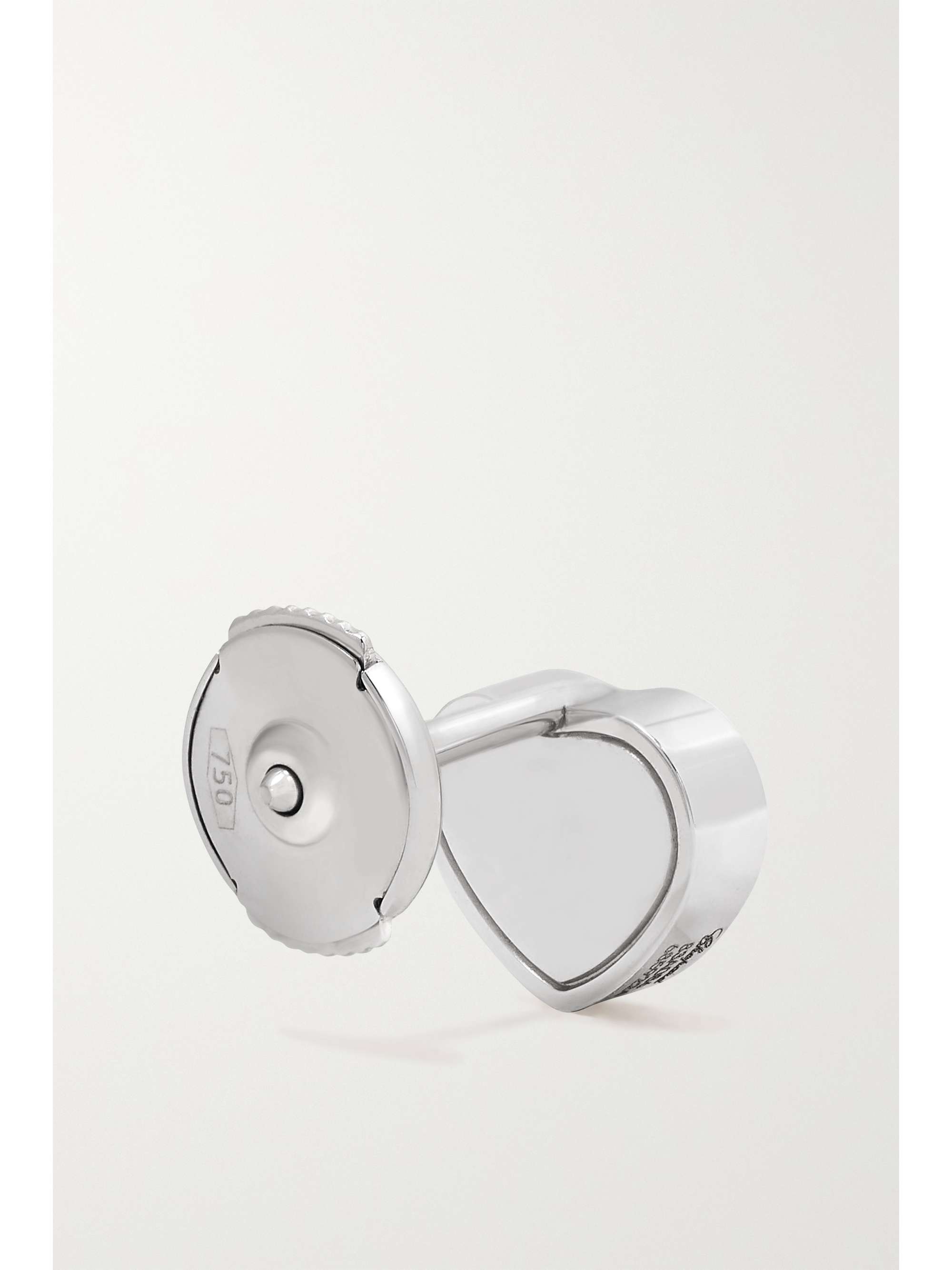 CHOPARD My Happy Hearts 18-karat white gold diamond single earring