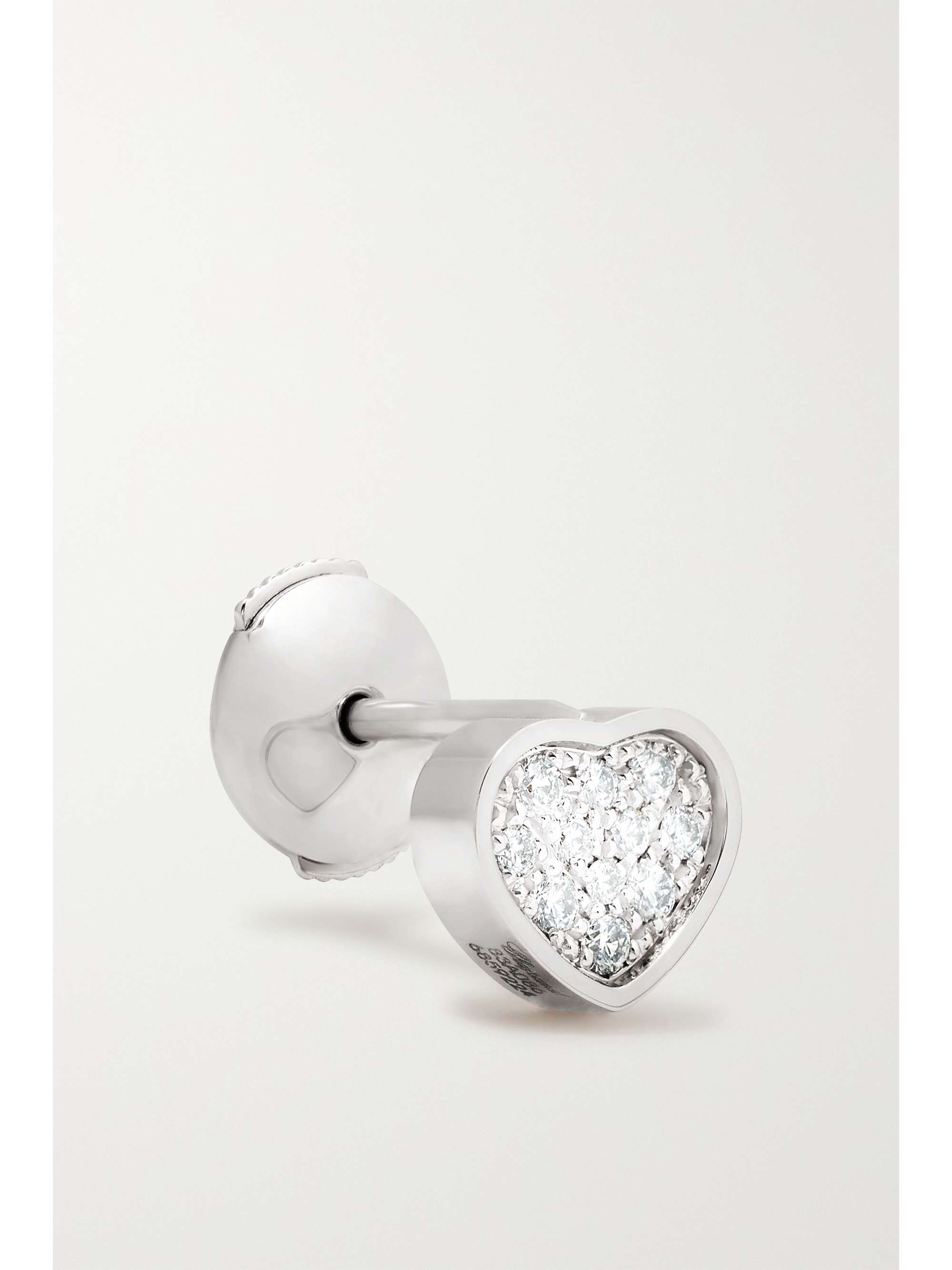 CHOPARD My Happy Hearts 18-karat white gold diamond single earring