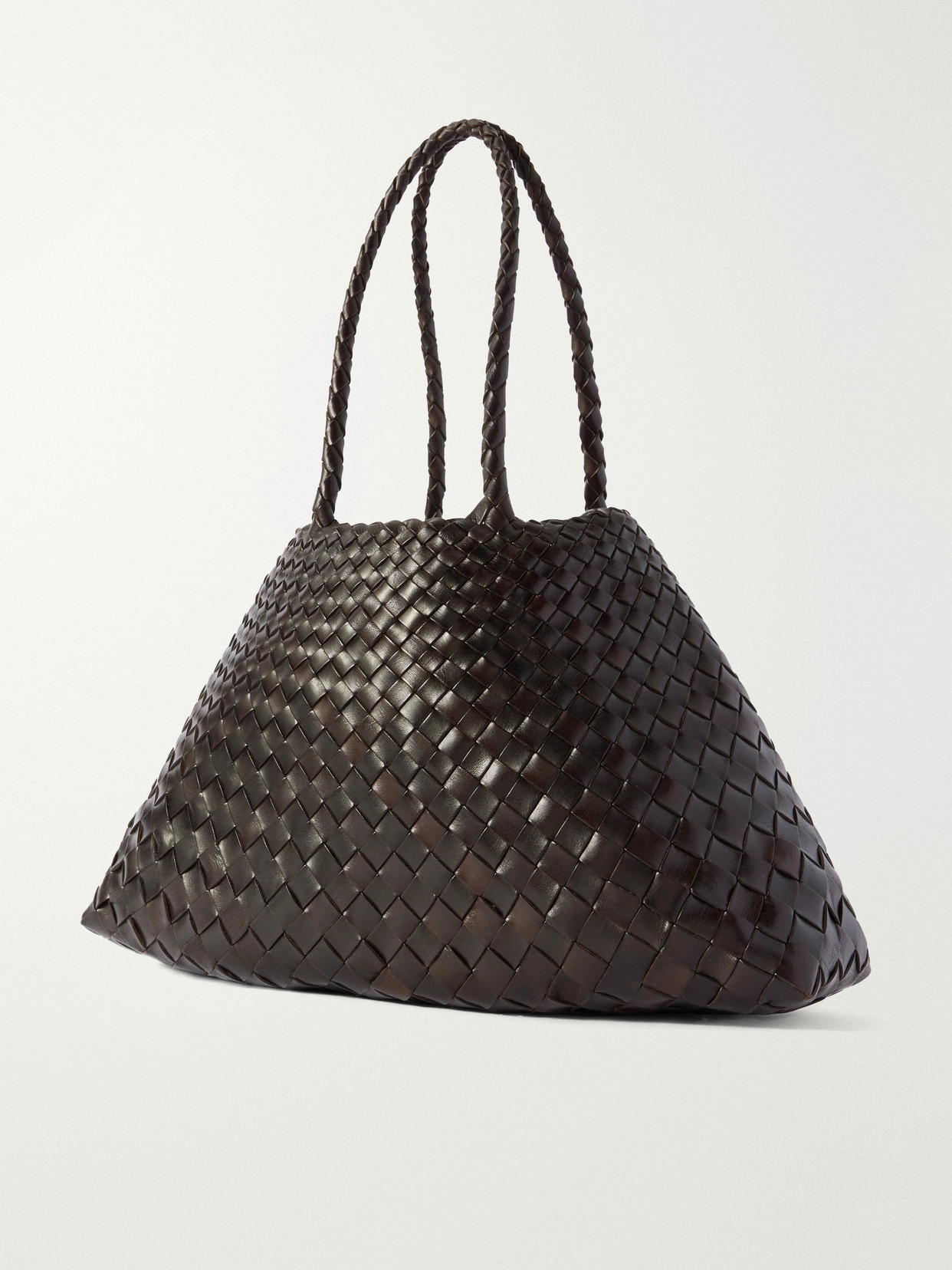 Santa Croce Big Woven Leather Tote