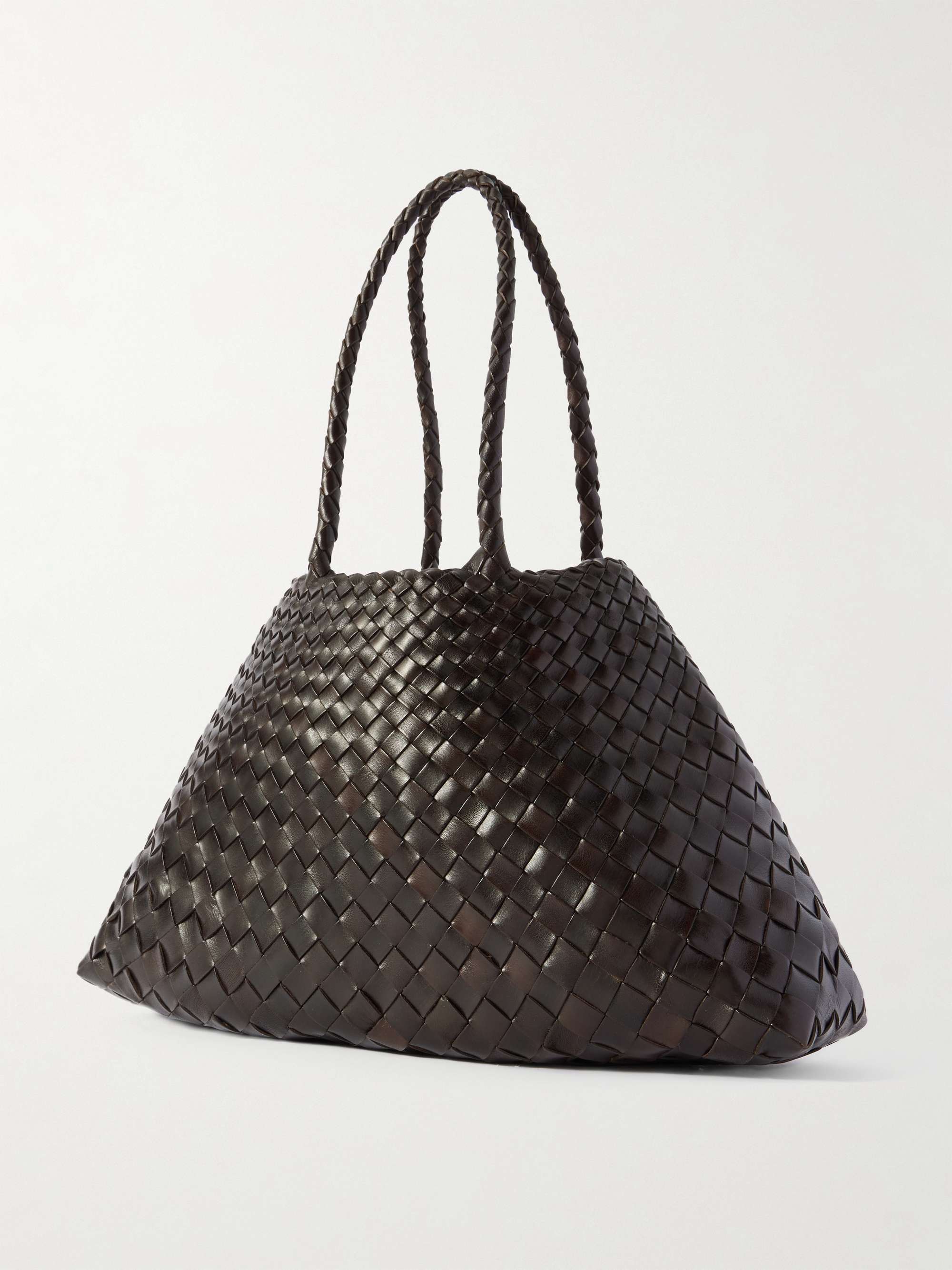 DRAGON DIFFUSION Santa Croce Big woven leather tote