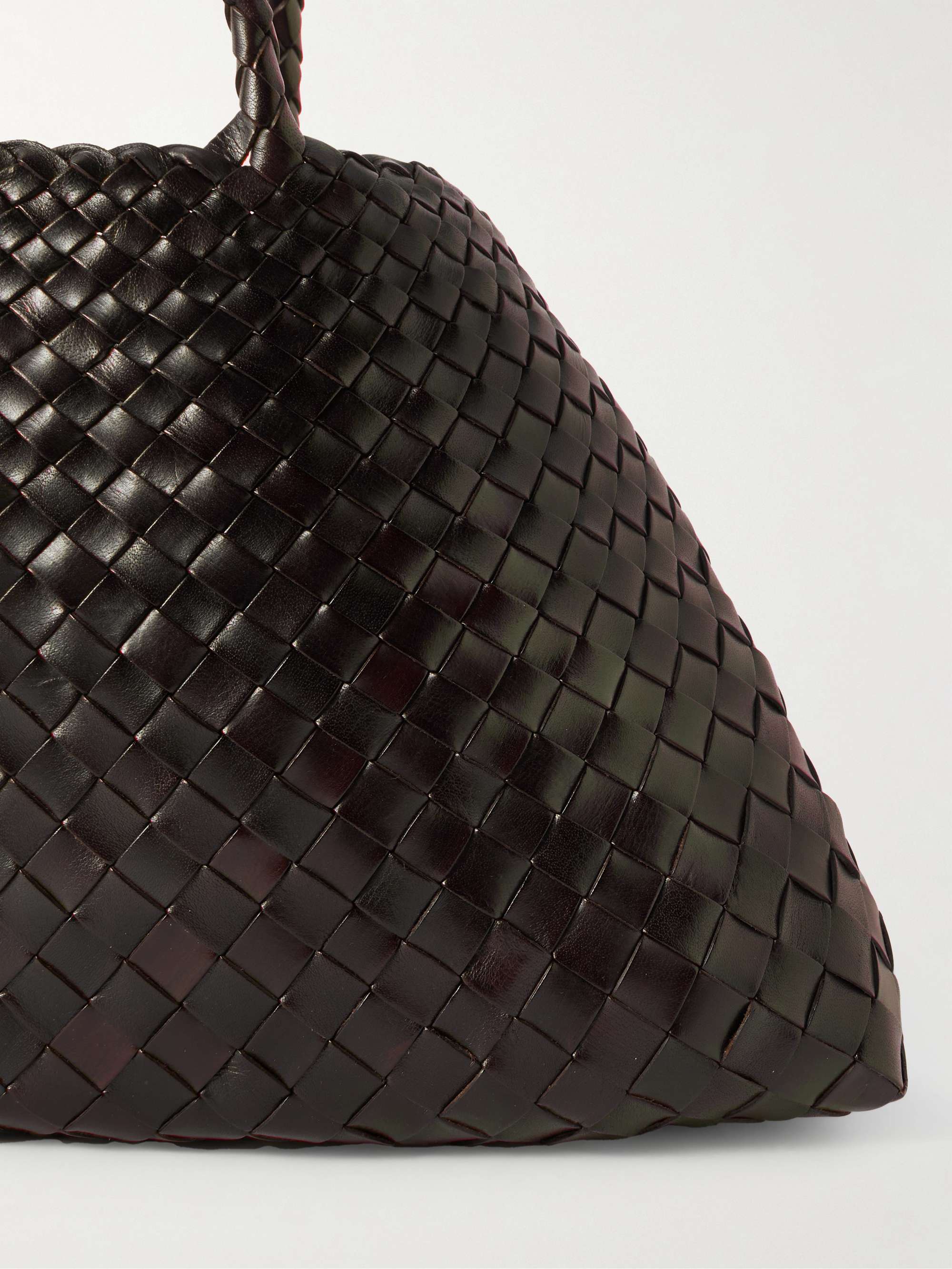 DRAGON DIFFUSION Santa Croce Big woven leather tote